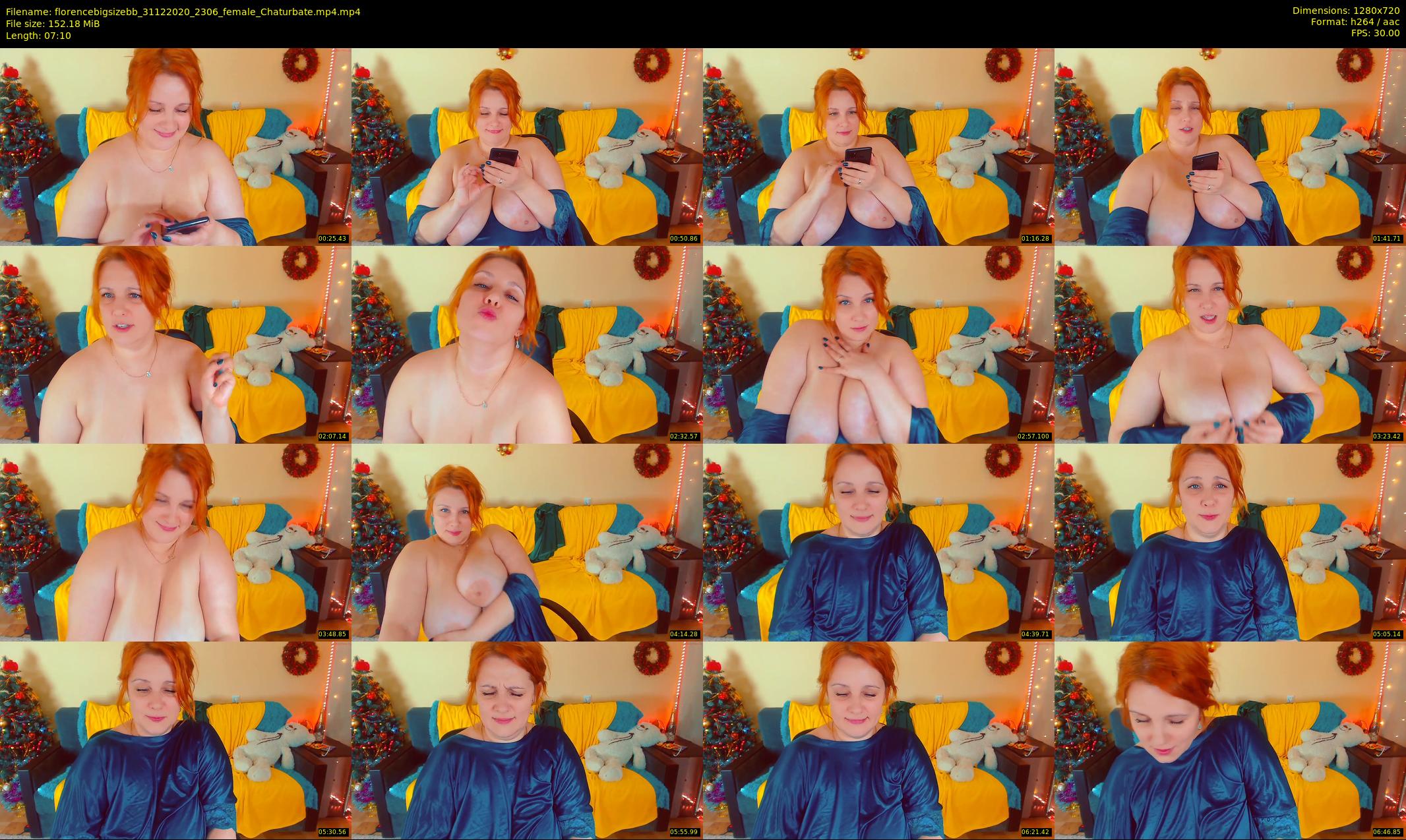 florencebigsizebb — 8 minute Chaturbate female cam show recording, 720p, Dec 31, 2020
