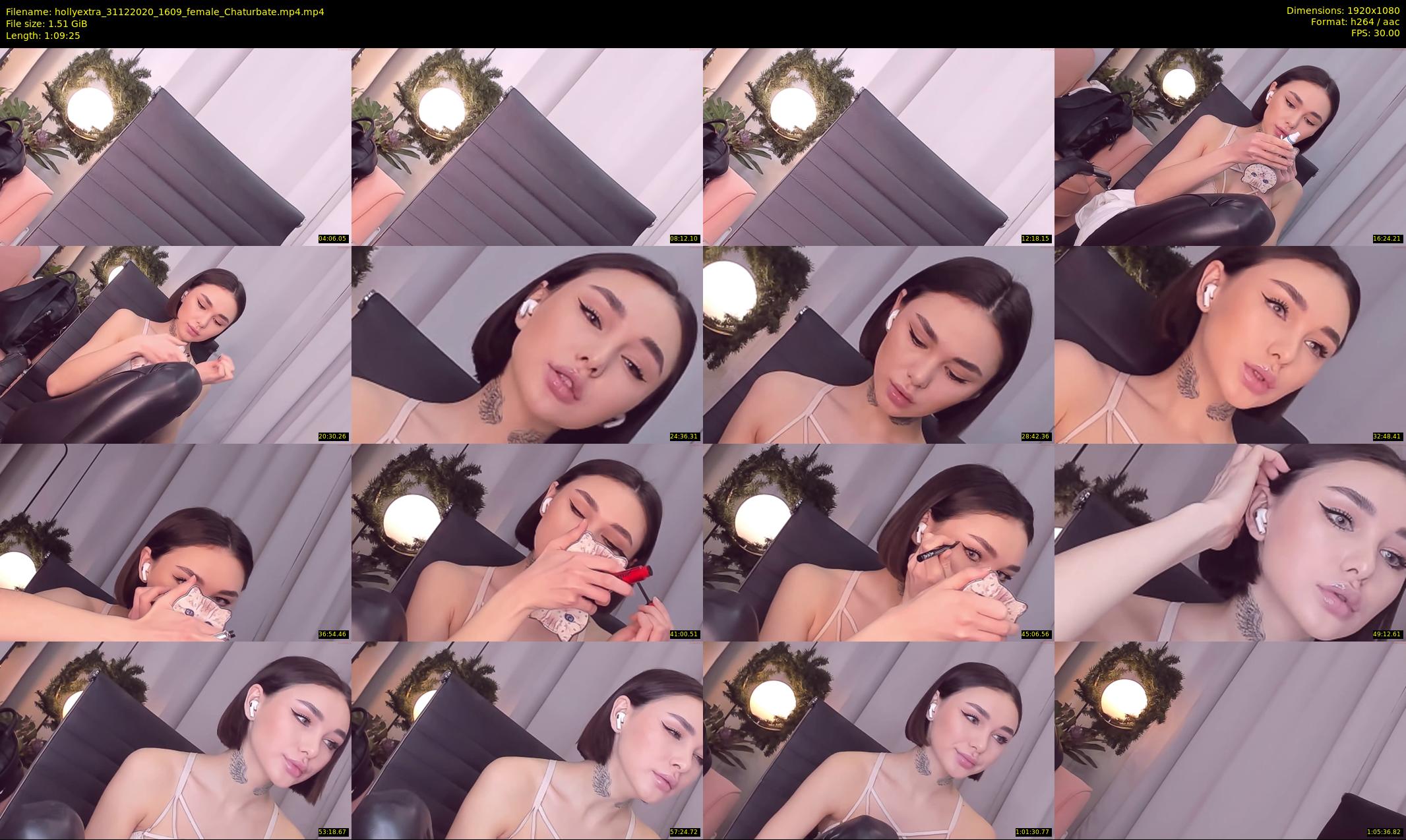 hollyextra — 70 minute Chaturbate female cam show recording, 1080p, Dec 31, 2020
