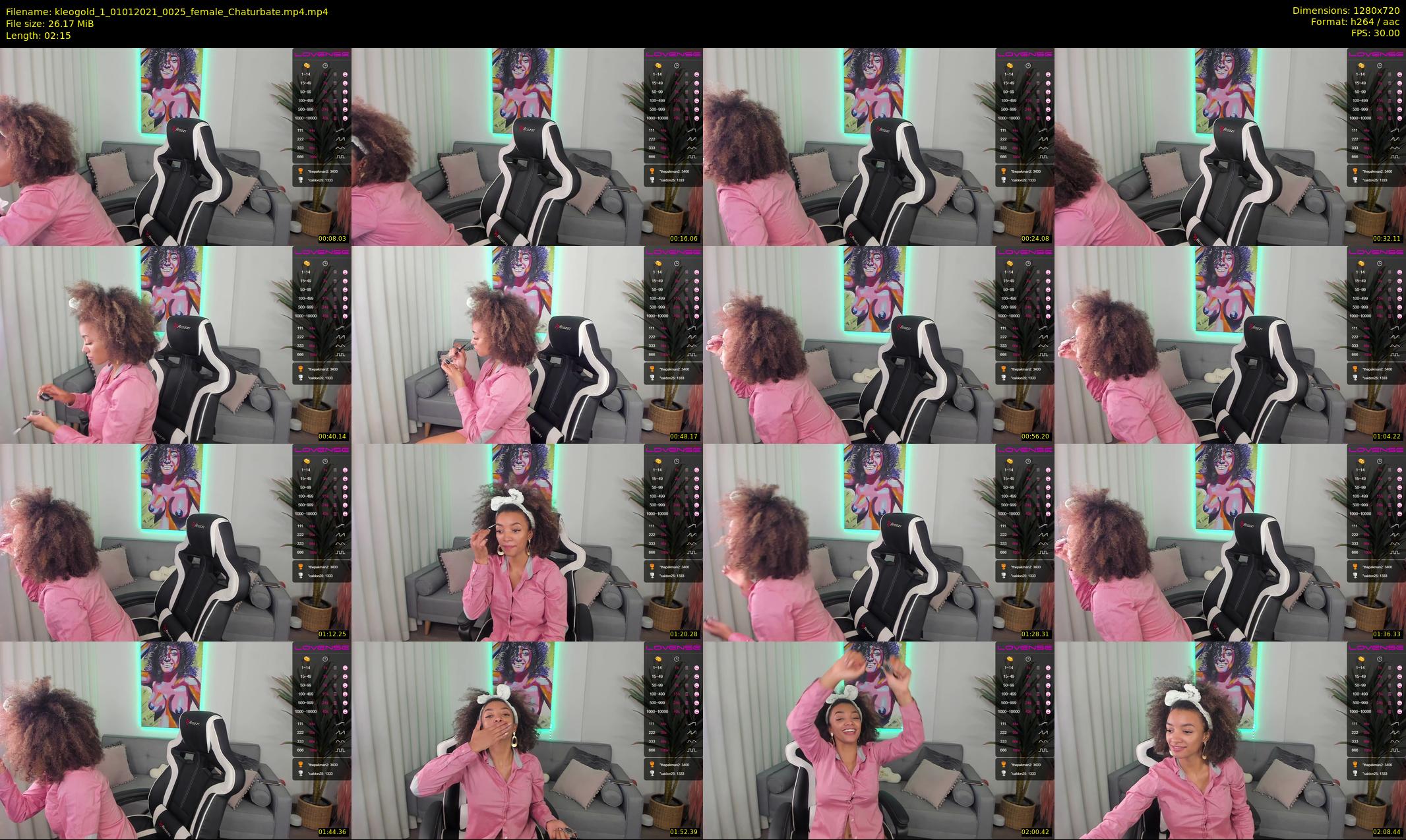 kleogold_1 — 3 minute Chaturbate female cam show recording, 720p, Jan 1, 2021