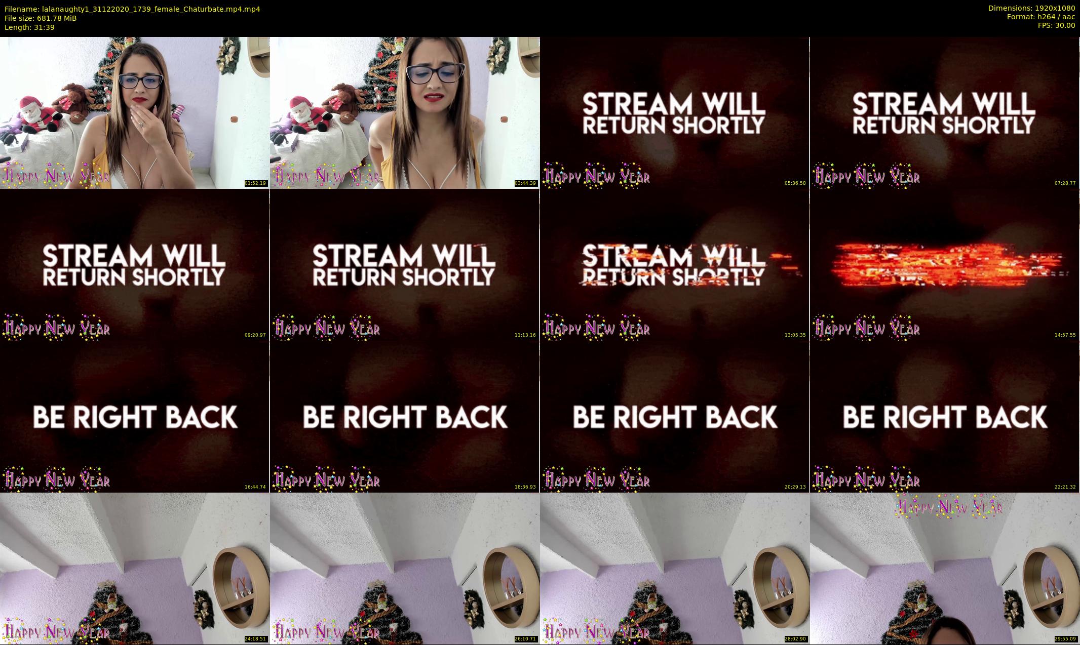 lalanaughty1 — 32 minute Chaturbate female cam show recording, 1080p, Dec 31, 2020