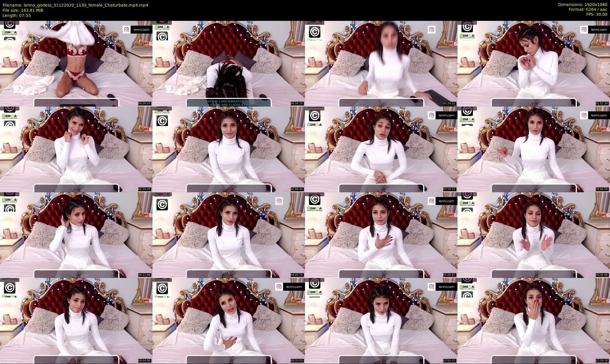 lenna_godess — 8 minute Chaturbate female cam show recording, 1080p, Dec 31, 2020