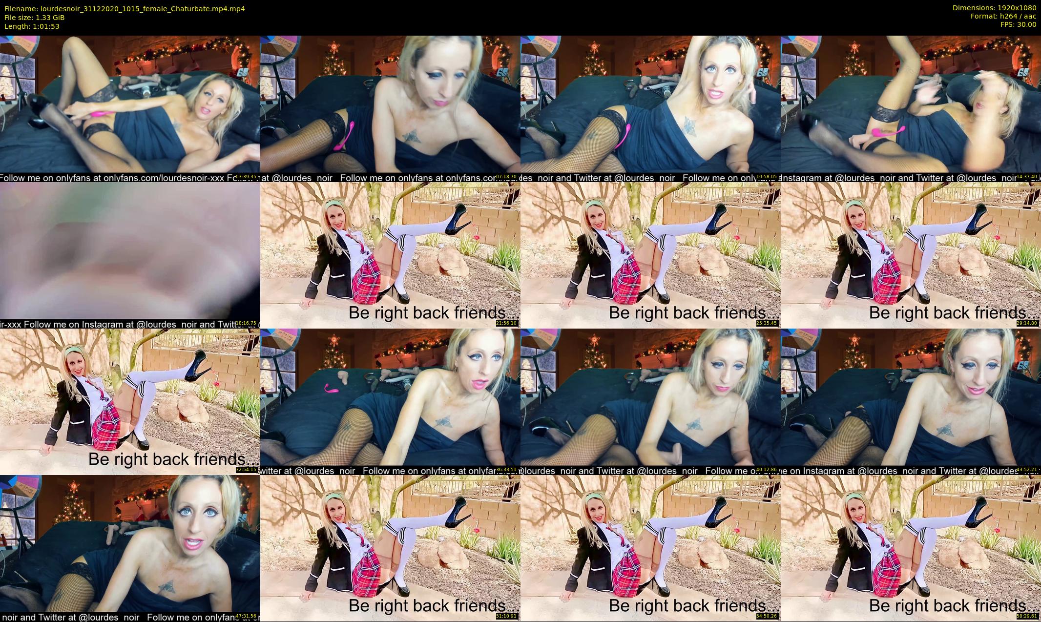 lourdesnoir — 62 minute Chaturbate female cam show recording, 1080p, Dec 31, 2020