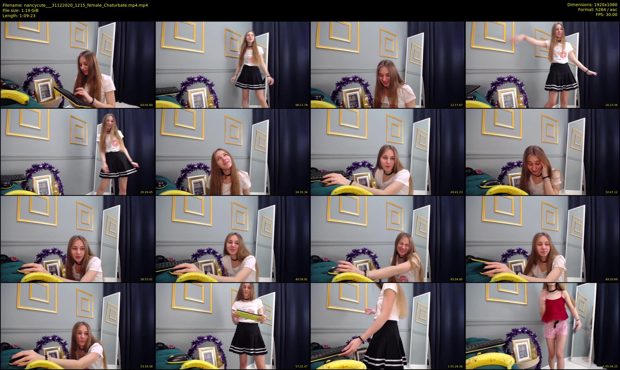 nancycute__ — 70 minute Chaturbate female cam show recording, 1080p, Dec 31, 2020
