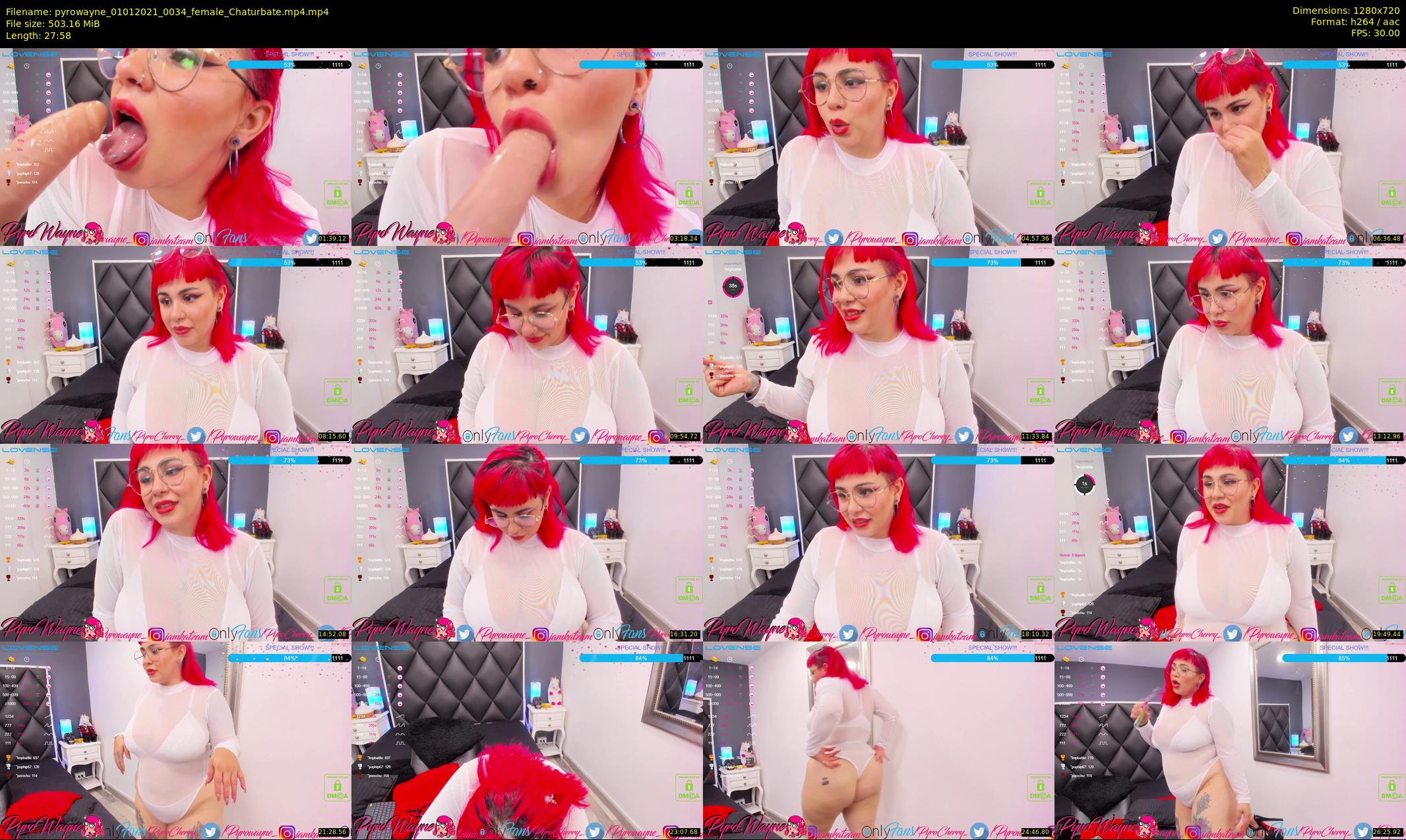 pyrowayne — 28 minute Chaturbate female cam show recording, 720p, Jan 1, 2021
