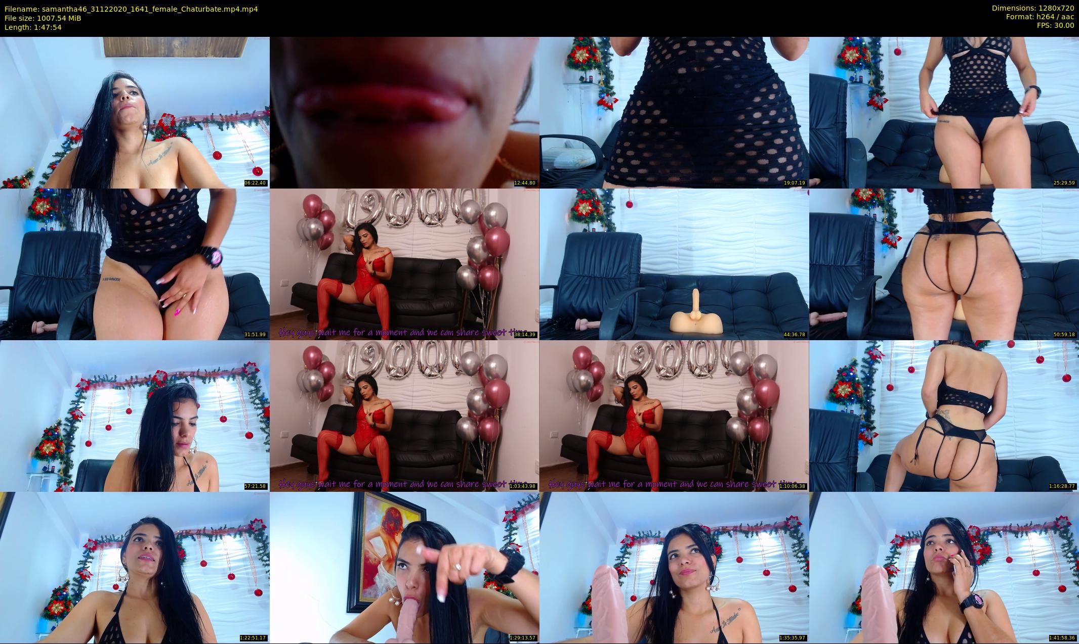 samantha46 — 108 minute Chaturbate female cam show recording, 720p, Dec 31, 2020