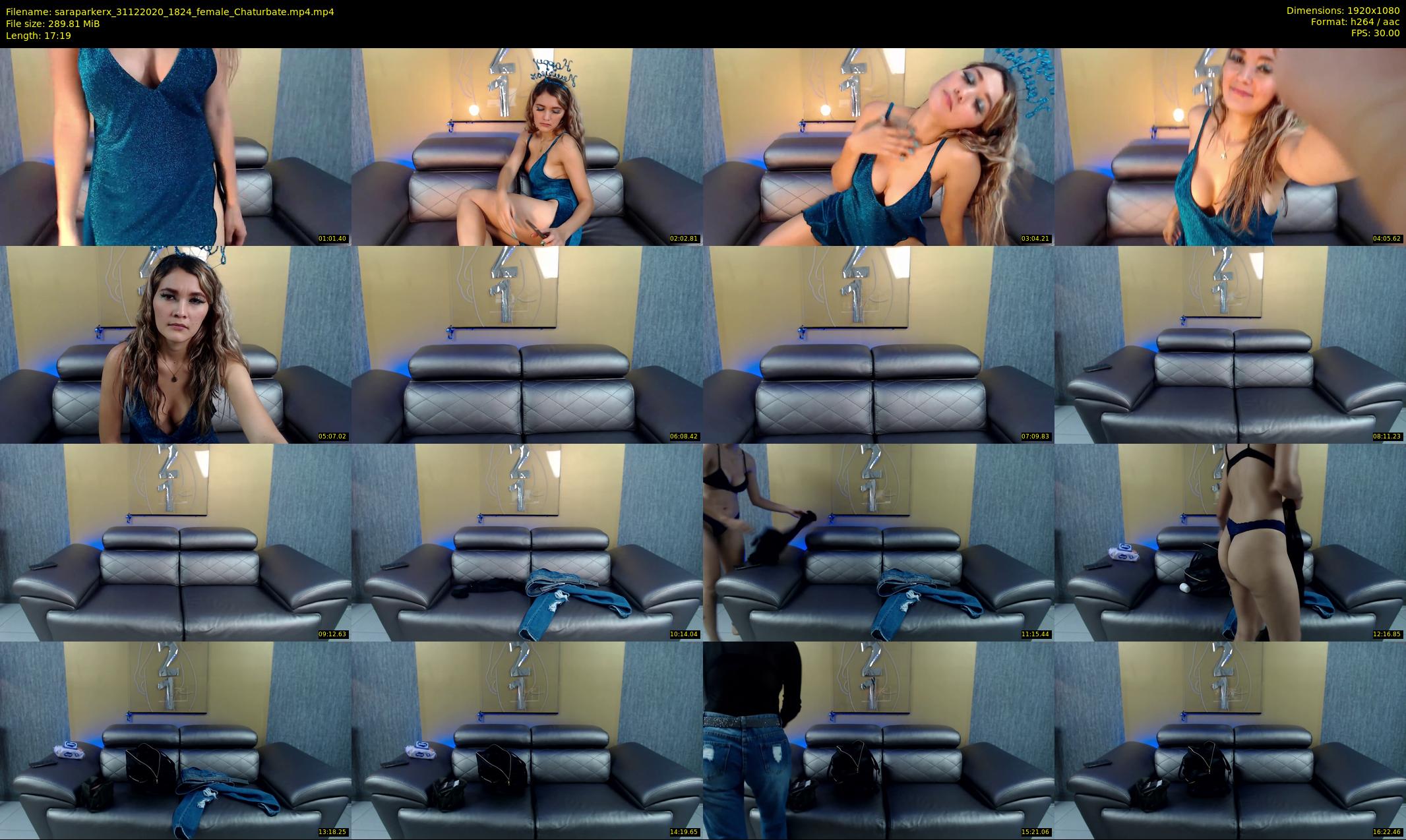 saraparkerx — 18 minute Chaturbate female cam show recording, 1080p, Dec 31, 2020