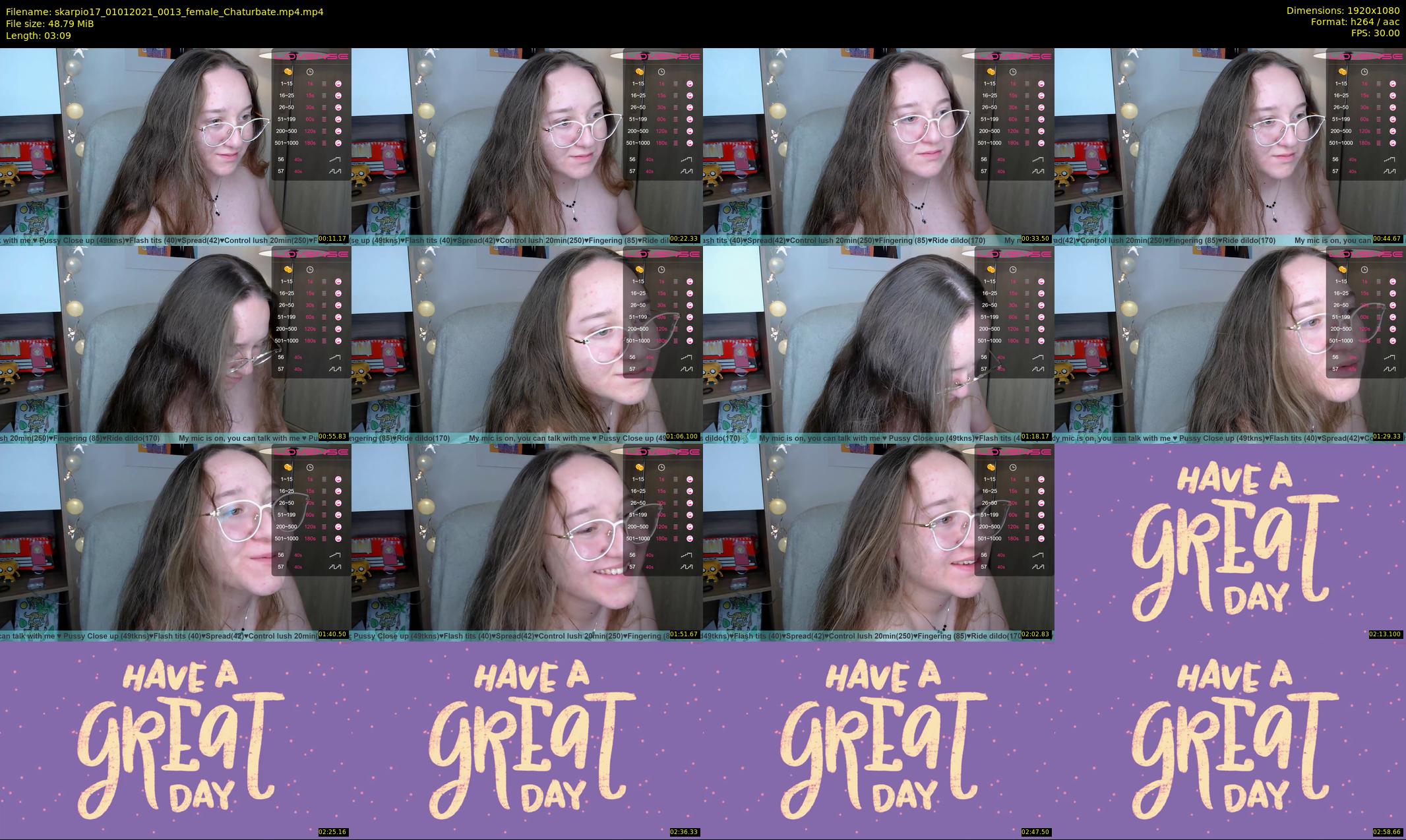 skarpio17 — 4 minute Chaturbate female cam show recording, 1080p, Jan 1, 2021