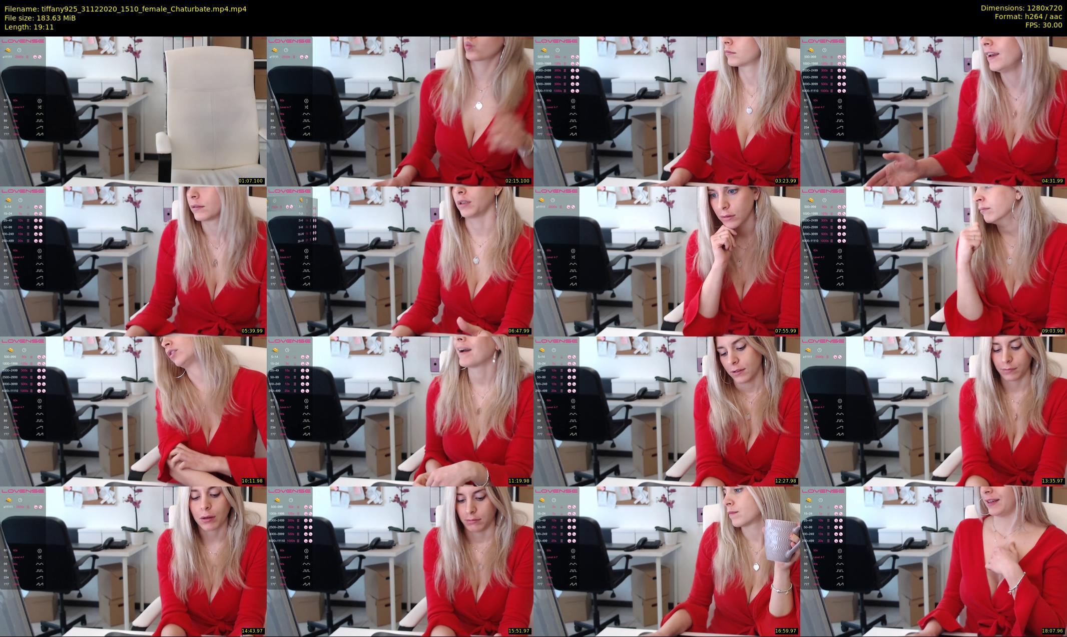 tiffany925 — 20 minute Chaturbate female cam show recording, 720p, Dec 31, 2020