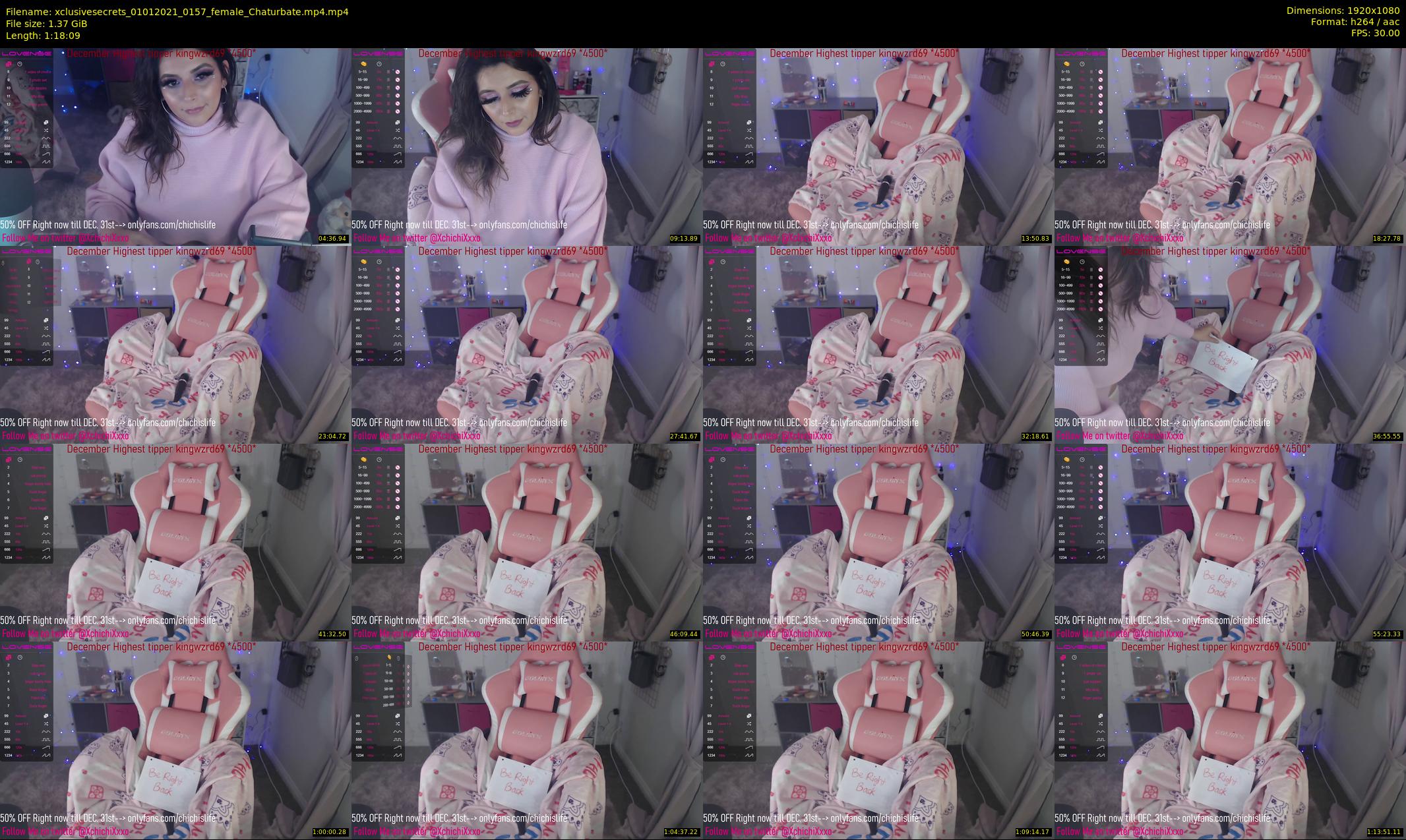 xclusivesecrets — 79 minute Chaturbate female cam show recording, 1080p, Jan 1, 2021