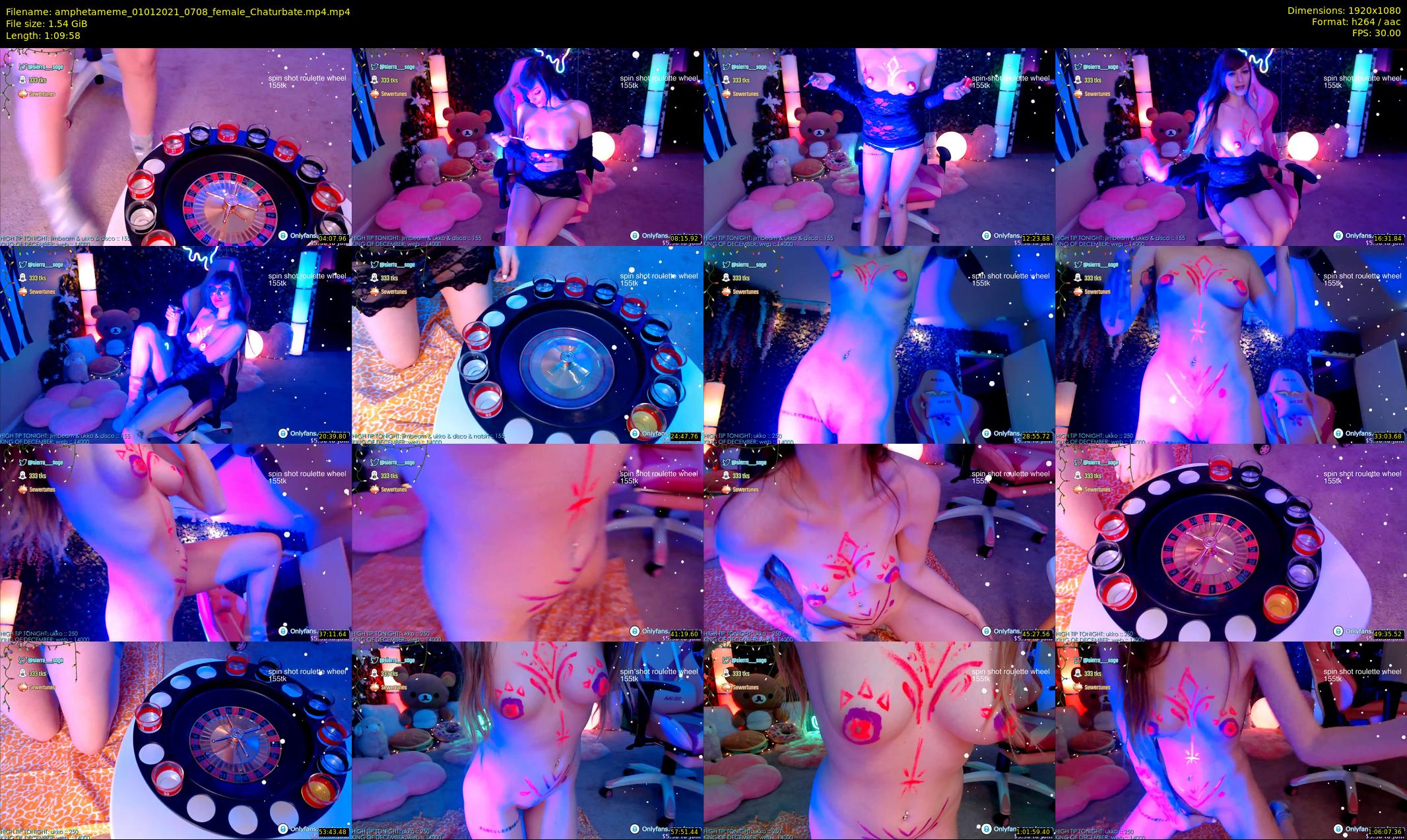 amphetameme — 70 minute Chaturbate female cam show recording, 1080p, Jan 1, 2021