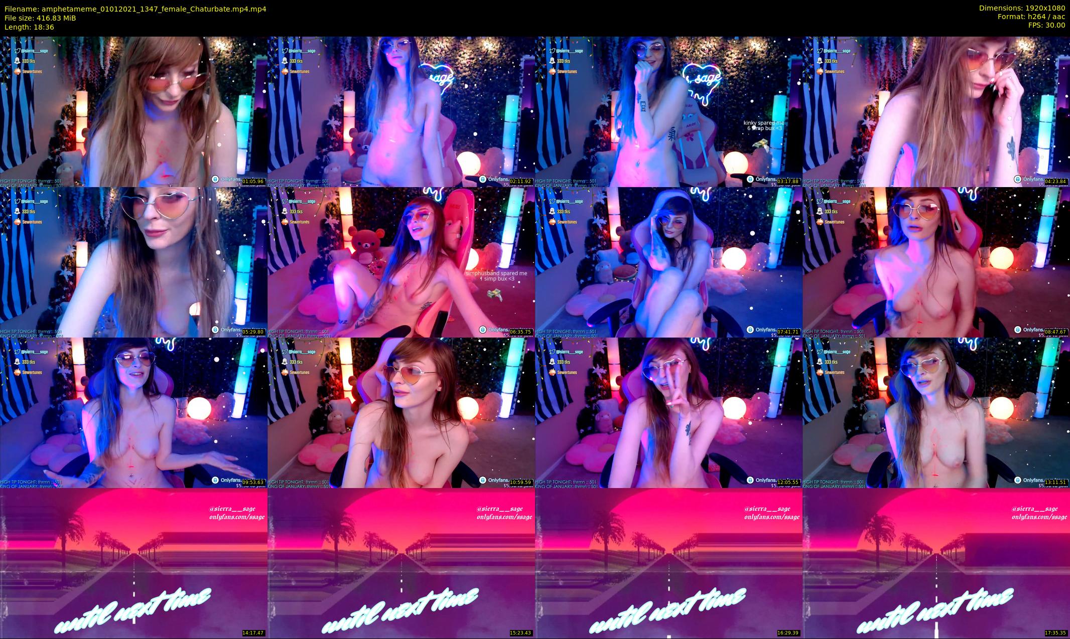 amphetameme — 19 minute Chaturbate female cam show recording, 1080p, Jan 1, 2021