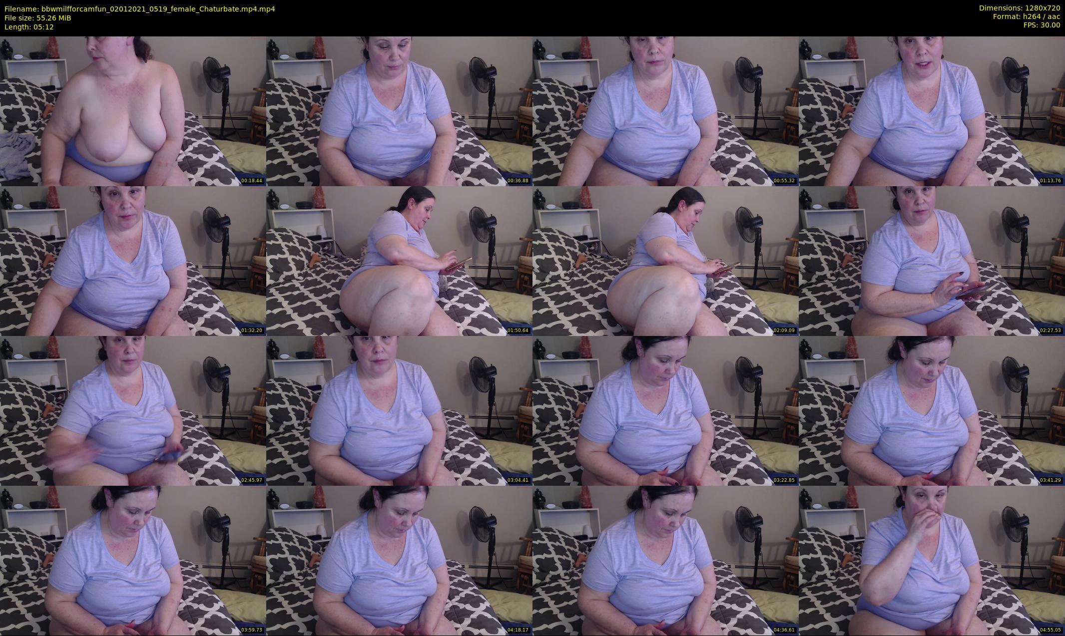 bbwmilfforcamfun — 6 minute Chaturbate female cam show recording, 720p, Jan 2, 2021