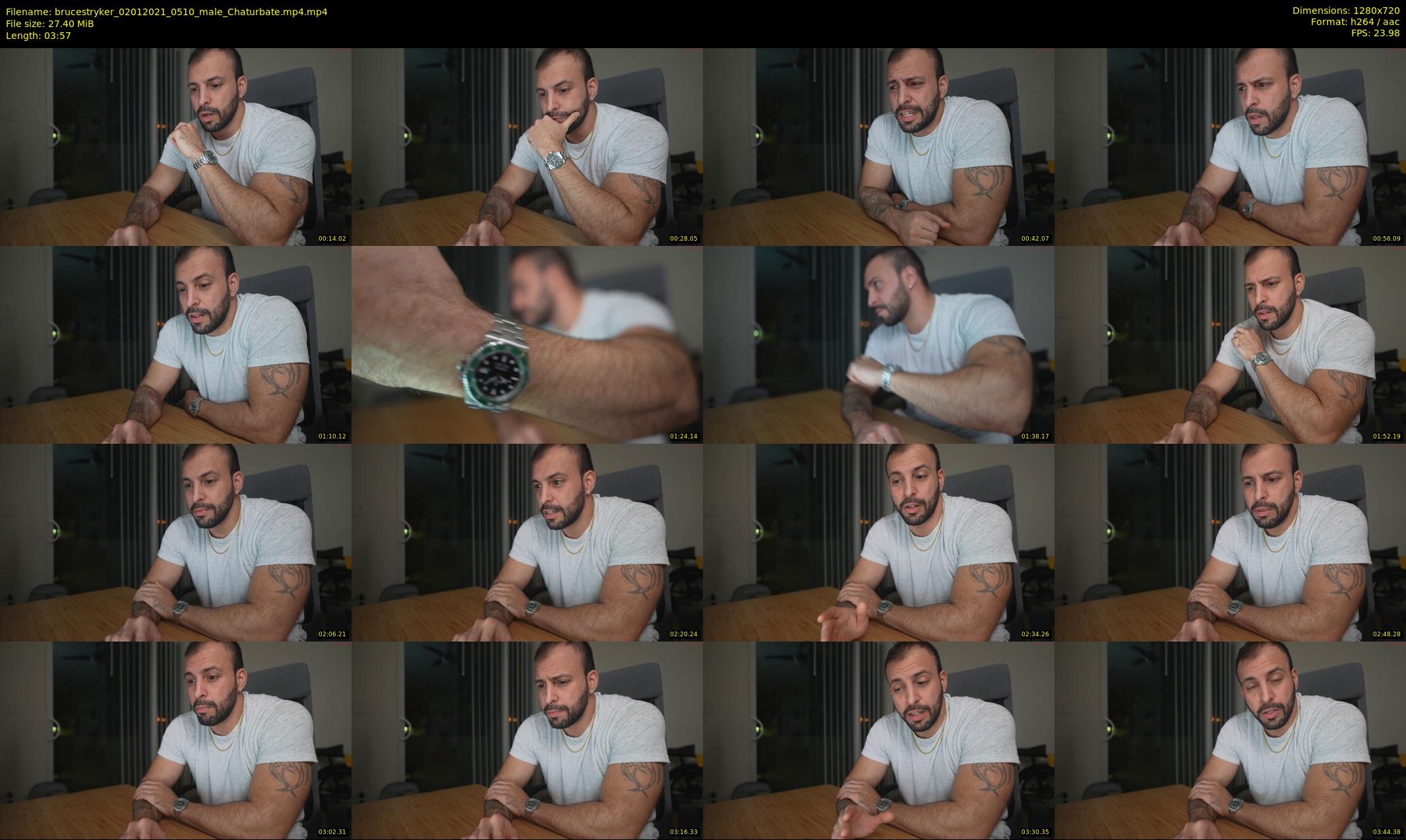 brucestryker — 4 minute Chaturbate male cam show recording, 720p, Jan 2, 2021