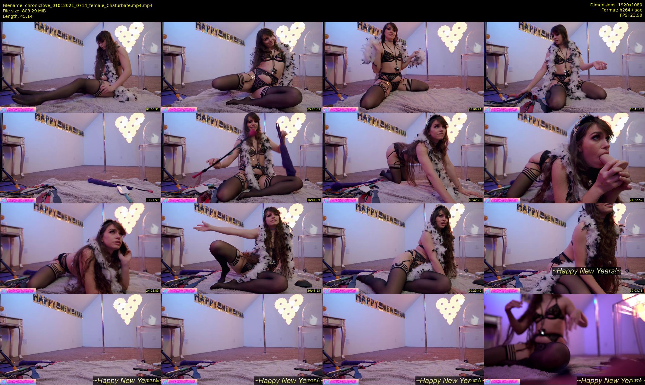 chroniclove — 46 minute Chaturbate female cam show recording, 1080p, Jan 1, 2021