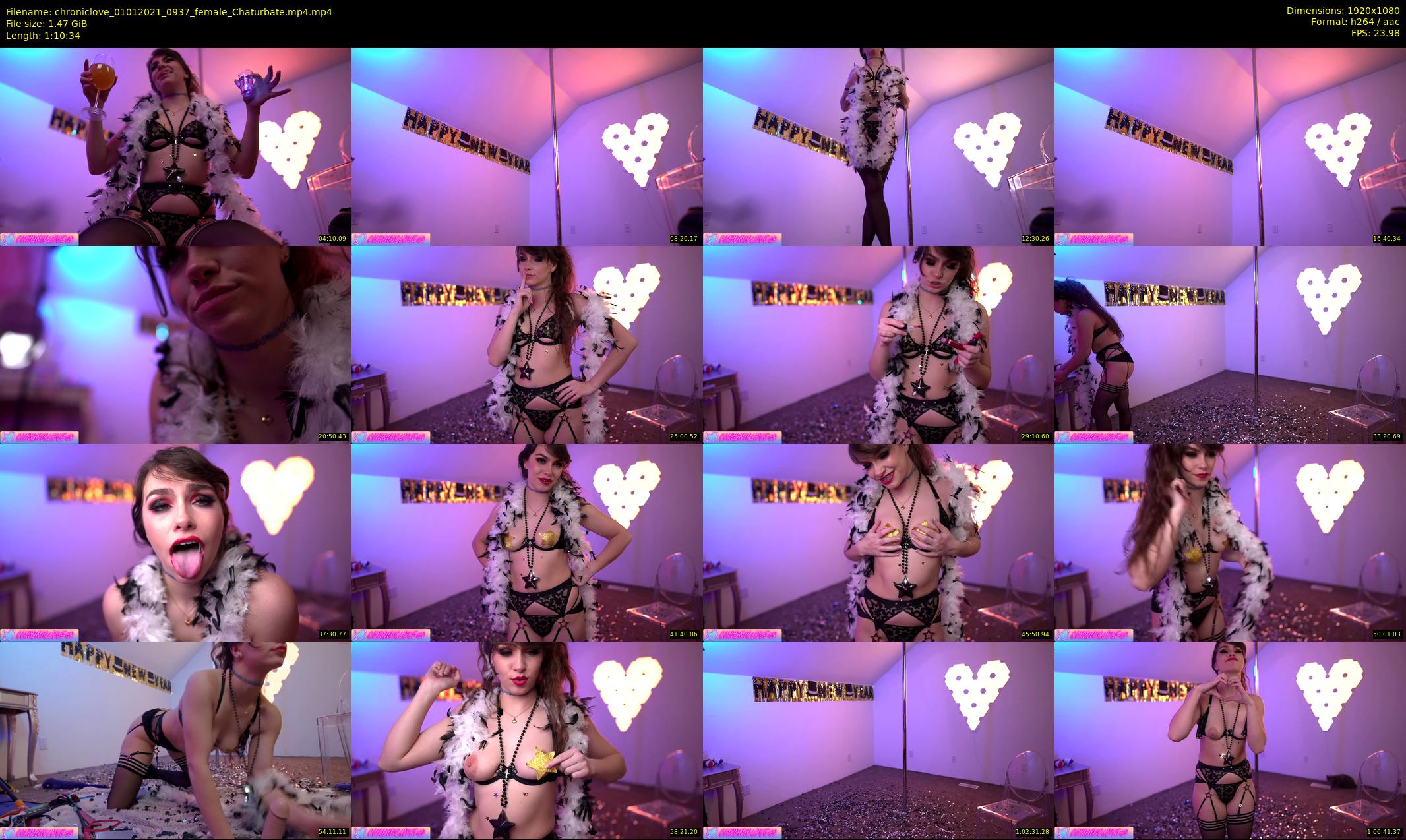 chroniclove — 71 minute Chaturbate female cam show recording, 1080p, Jan 1, 2021