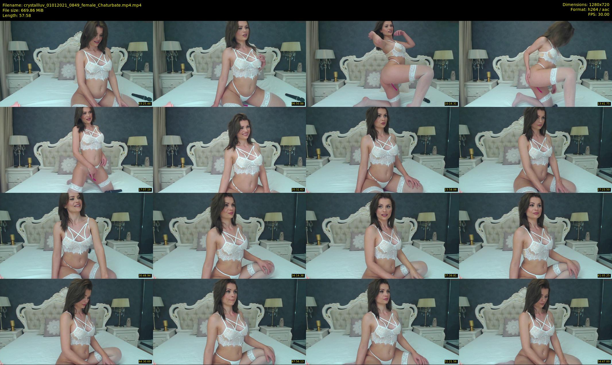 crystallluv — 58 minute Chaturbate female cam show recording, 720p, Jan 1, 2021