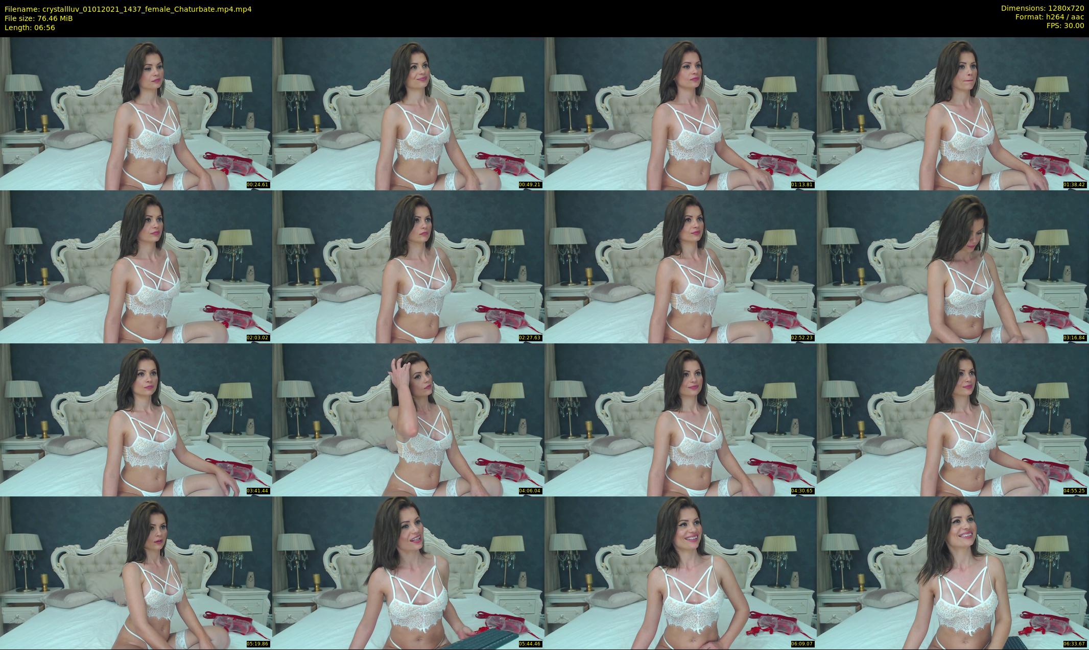 crystallluv — 7 minute Chaturbate female cam show recording, 720p, Jan 1, 2021