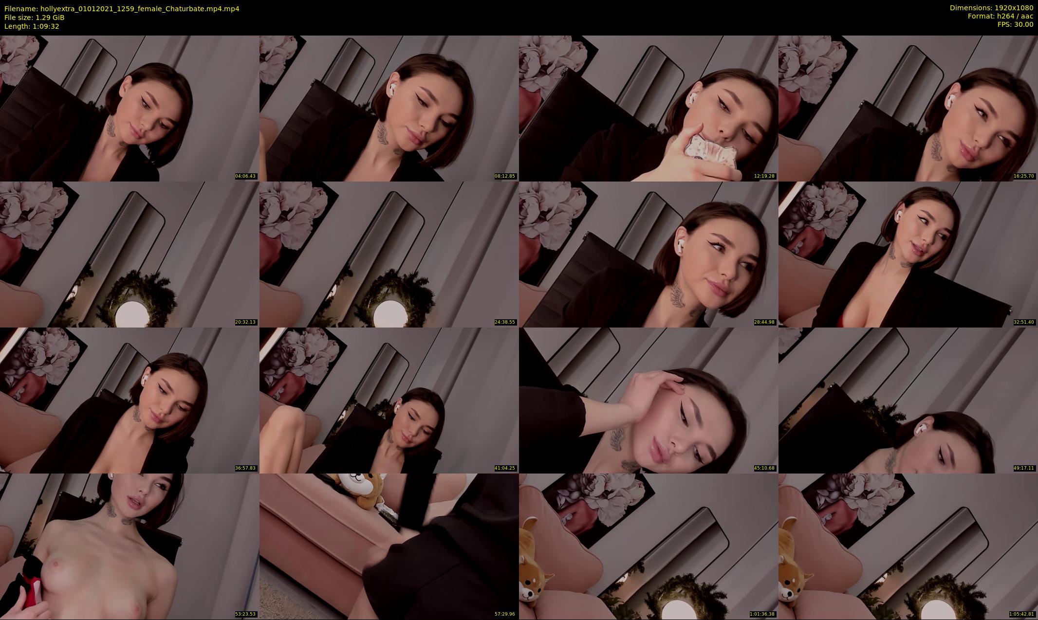 hollyextra — 70 minute Chaturbate female cam show recording, 1080p, Jan 1, 2021