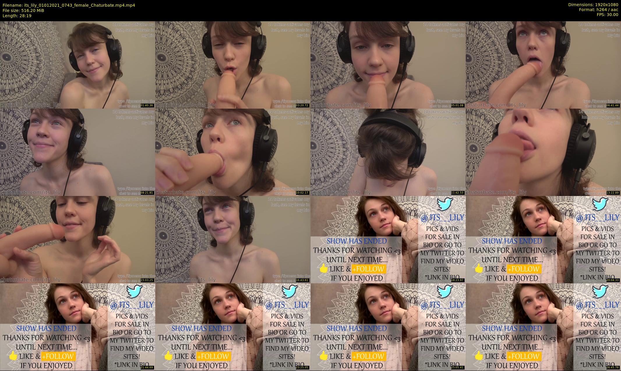 its_lily — 29 minute Chaturbate female cam show recording, 1080p, Jan 1, 2021