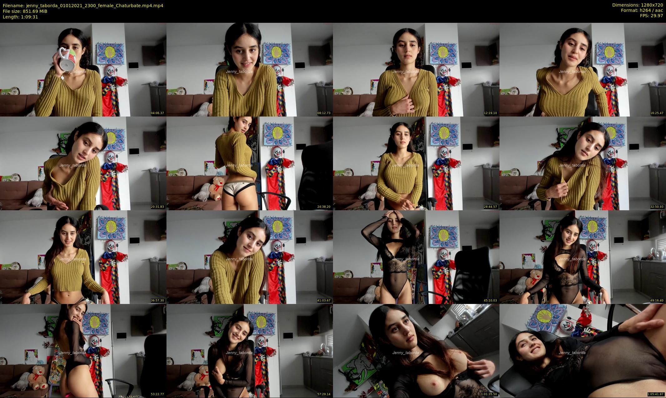 jenny_taborda — 70 minute Chaturbate female cam show recording, 720p, Jan 1, 2021
