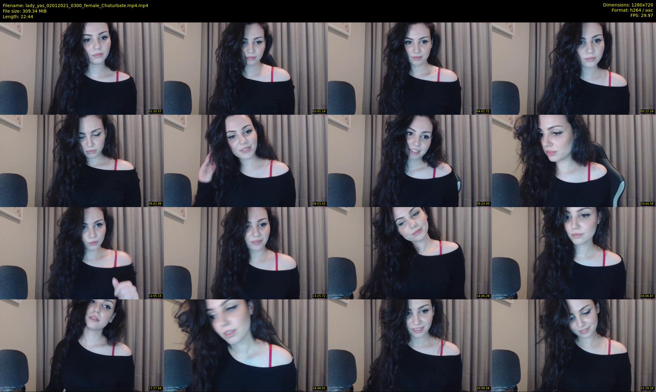 lady_yas — 23 minute Chaturbate female cam show recording, 720p, Jan 2, 2021