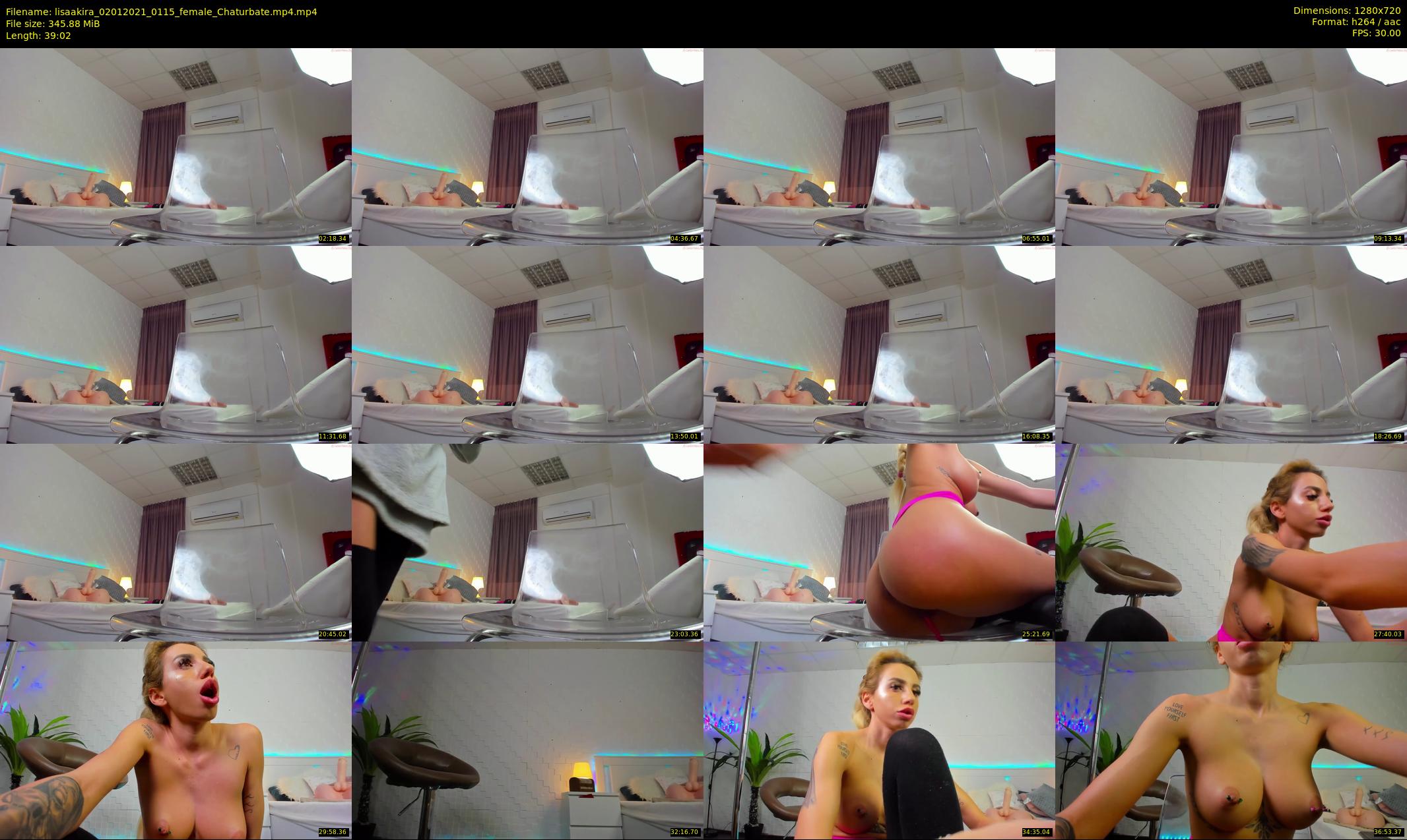 lisaakira — 40 minute Chaturbate female cam show recording, 720p, Jan 2, 2021