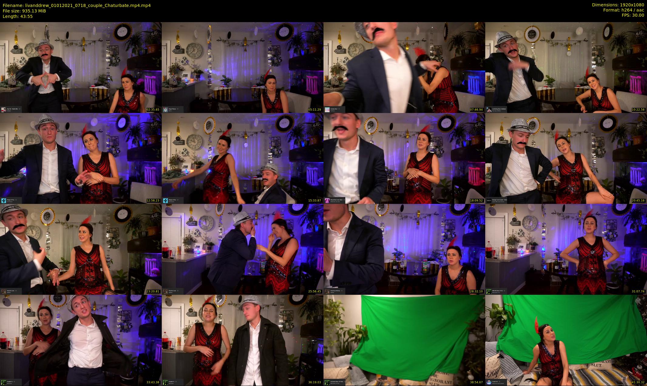 livanddrew — 44 minute Chaturbate couple cam show recording, 1080p, Jan 1, 2021