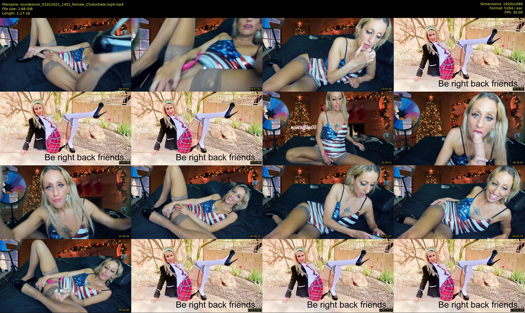 lourdesnoir — 78 minute Chaturbate female cam show recording, 1080p, Jan 1, 2021
