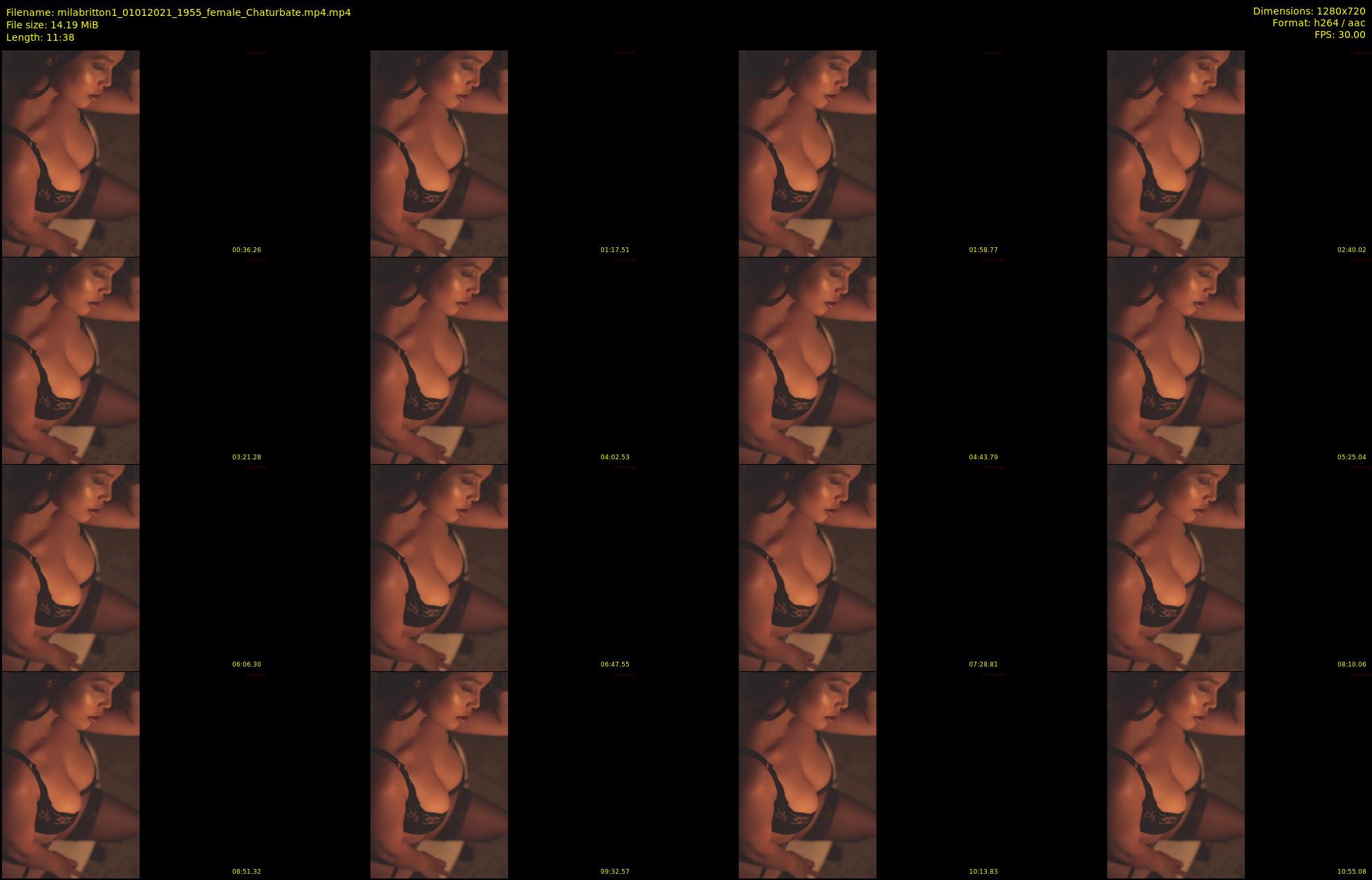 milabritton1 — 12 minute Chaturbate female cam show recording, 720p, Jan 1, 2021