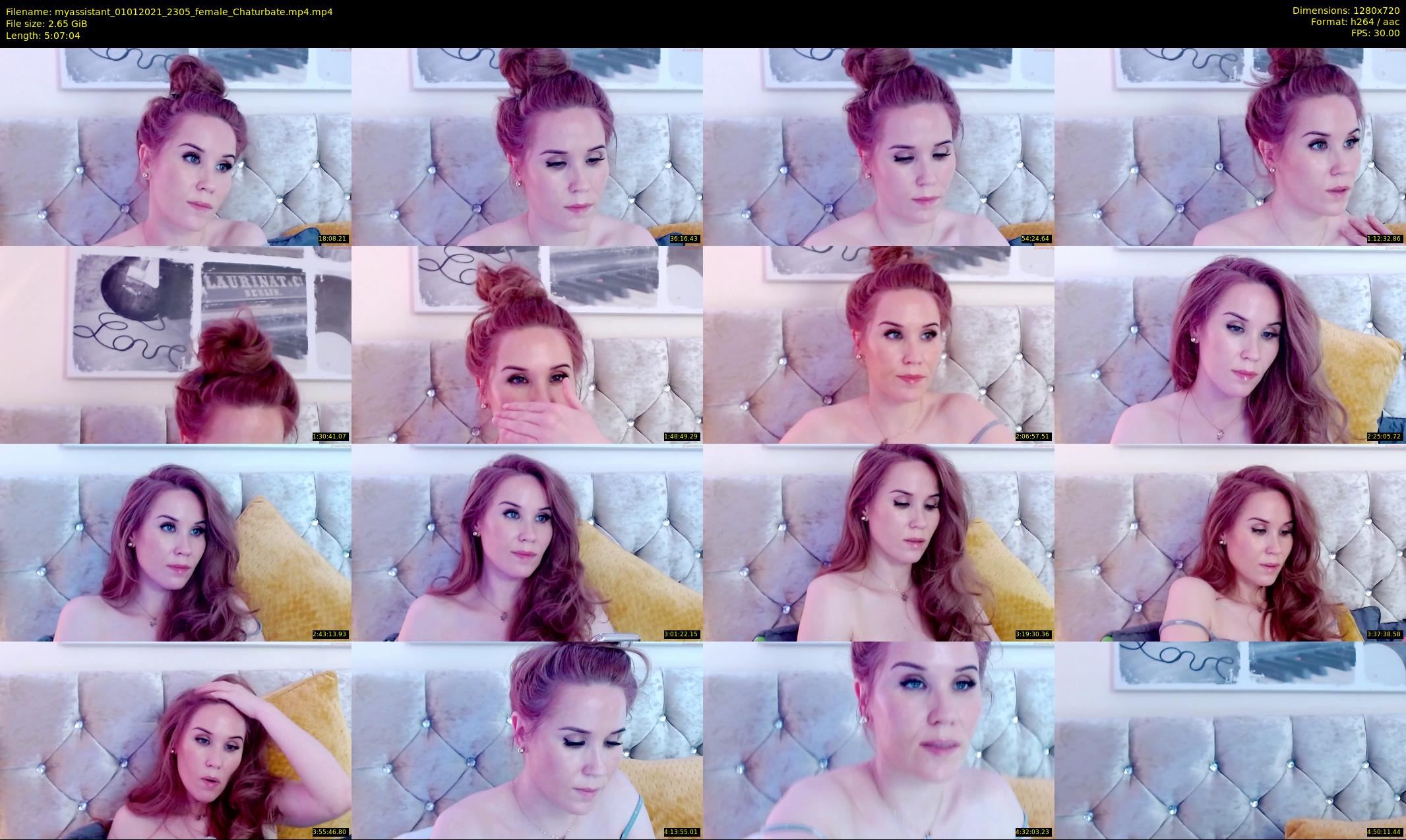 myassistant — 308 minute Chaturbate female cam show recording, 720p, Jan 1, 2021