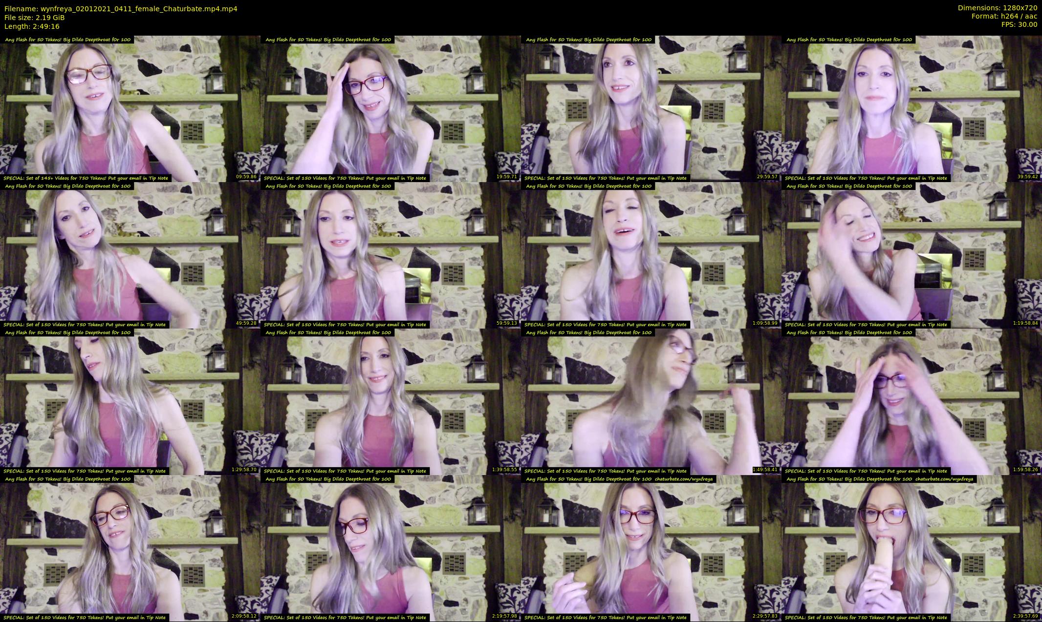 wynfreya — 170 minute Chaturbate female cam show recording, 720p, Jan 2, 2021