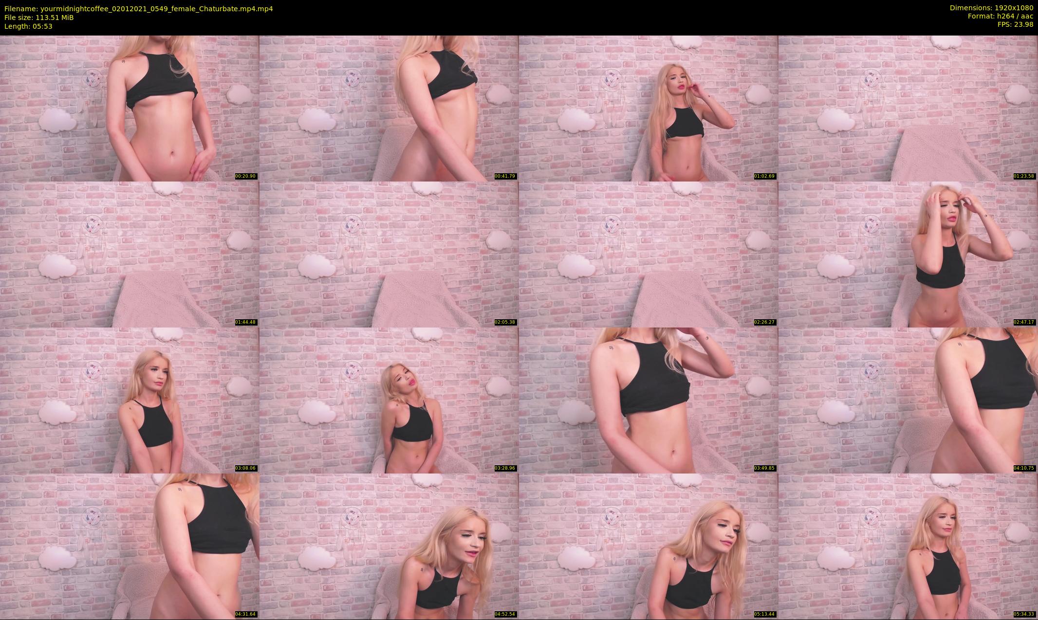 yourmidnightcoffee — 6 minute Chaturbate female cam show recording, 1080p, Jan 2, 2021