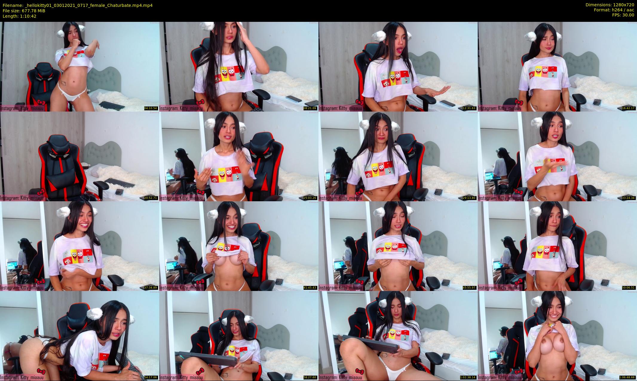 _hellokitty01 — 71 minute Chaturbate female cam show recording, 720p, Jan 3, 2021