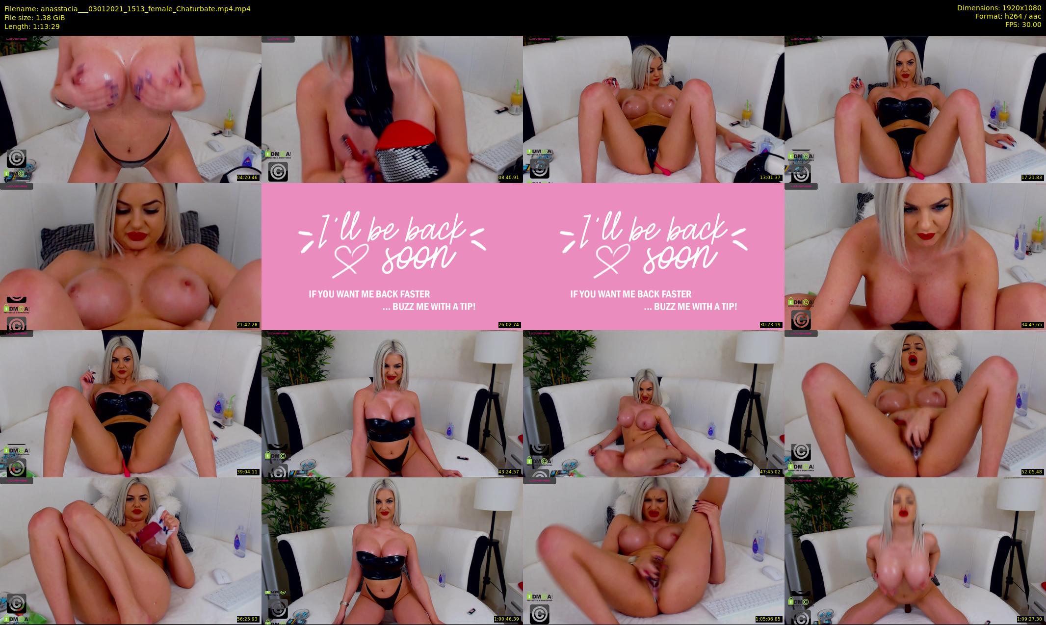 anasstacia__ — 74 minute Chaturbate female cam show recording, 1080p, Jan 3, 2021