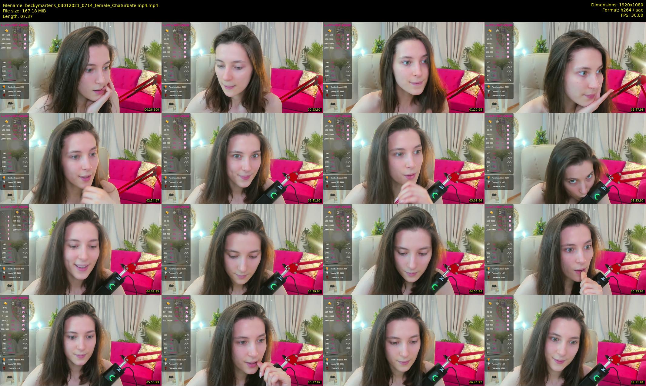 beckymartens — 8 minute Chaturbate female cam show recording, 1080p, Jan 3, 2021