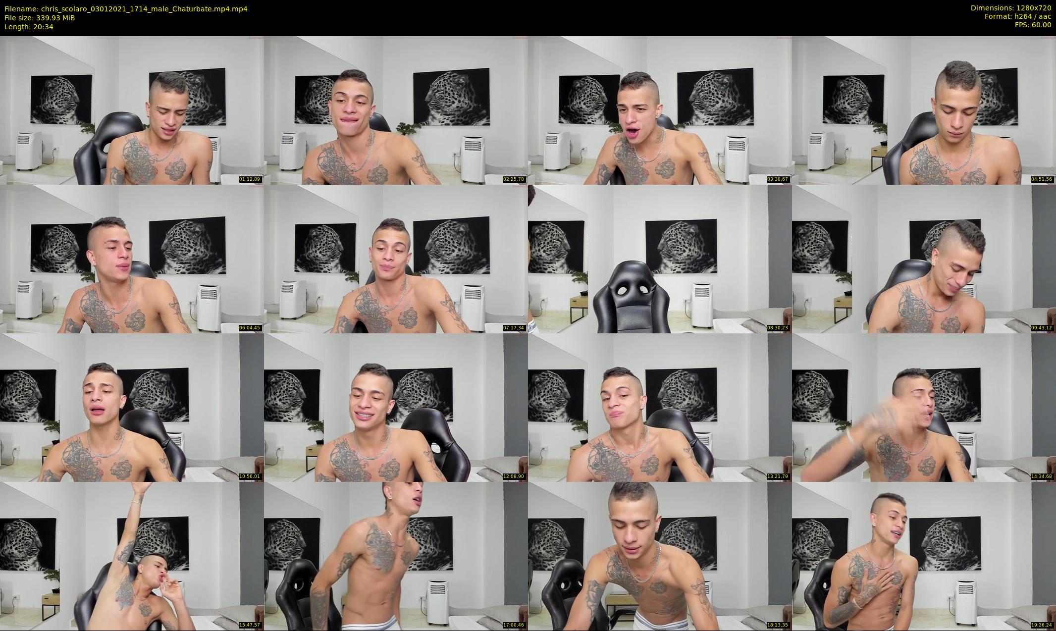 chris_scolaro — 21 minute Chaturbate male cam show recording, 720p, Jan 3, 2021
