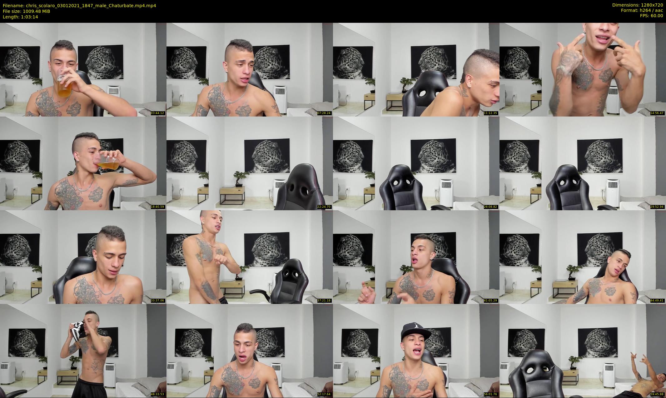 chris_scolaro — 64 minute Chaturbate male cam show recording, 720p, Jan 3, 2021