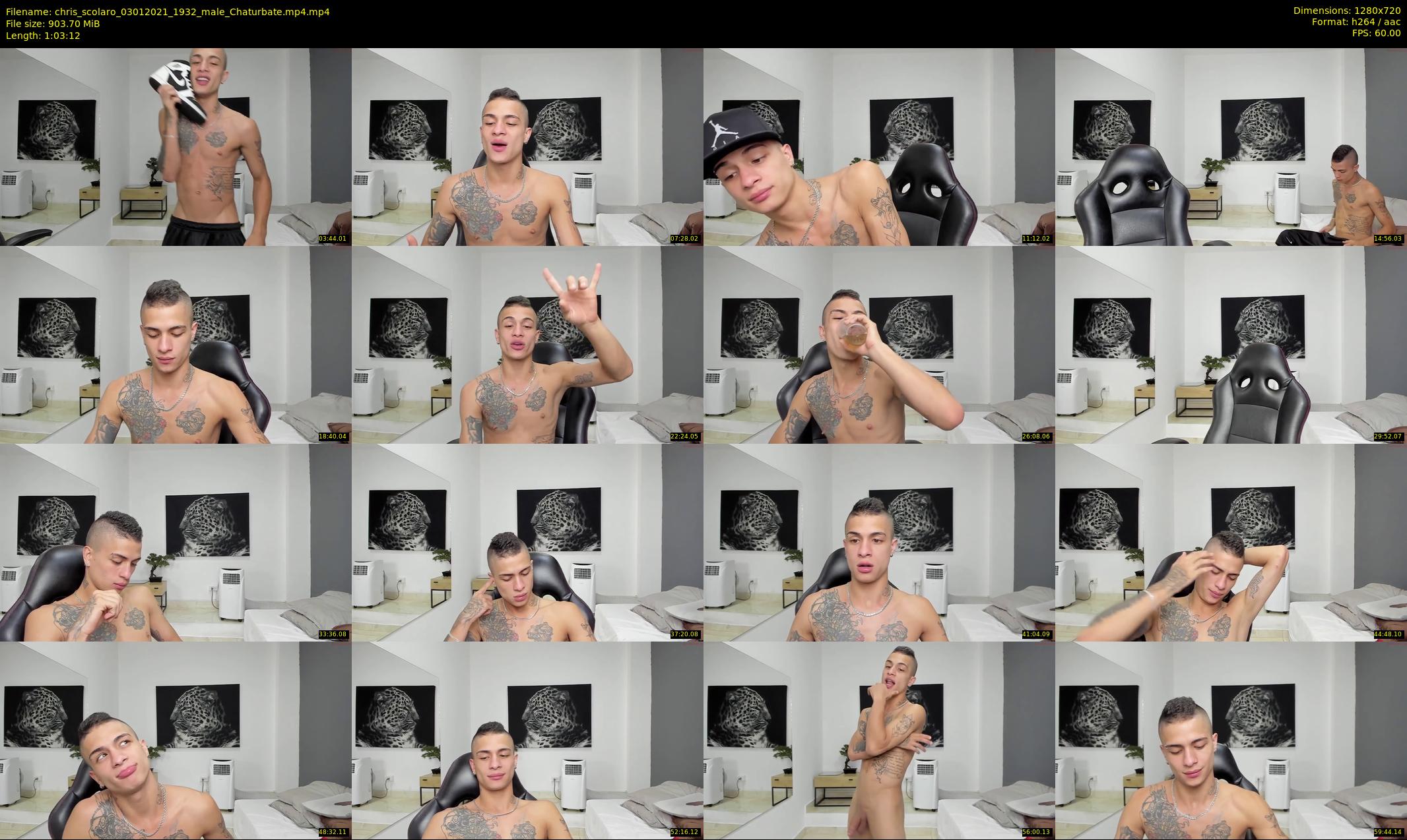 chris_scolaro — 64 minute Chaturbate male cam show recording, 720p, Jan 3, 2021