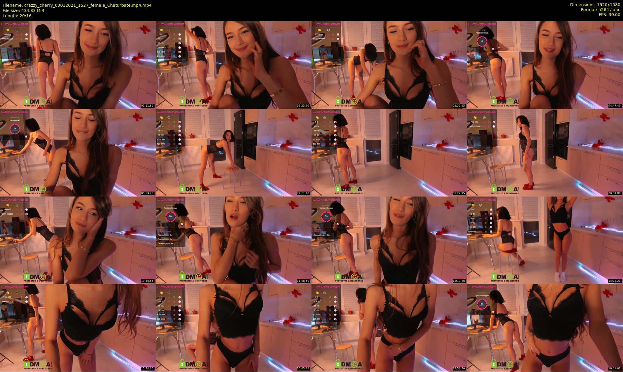 crazzy_cherry — 21 minute Chaturbate female cam show recording, 1080p, Jan 3, 2021