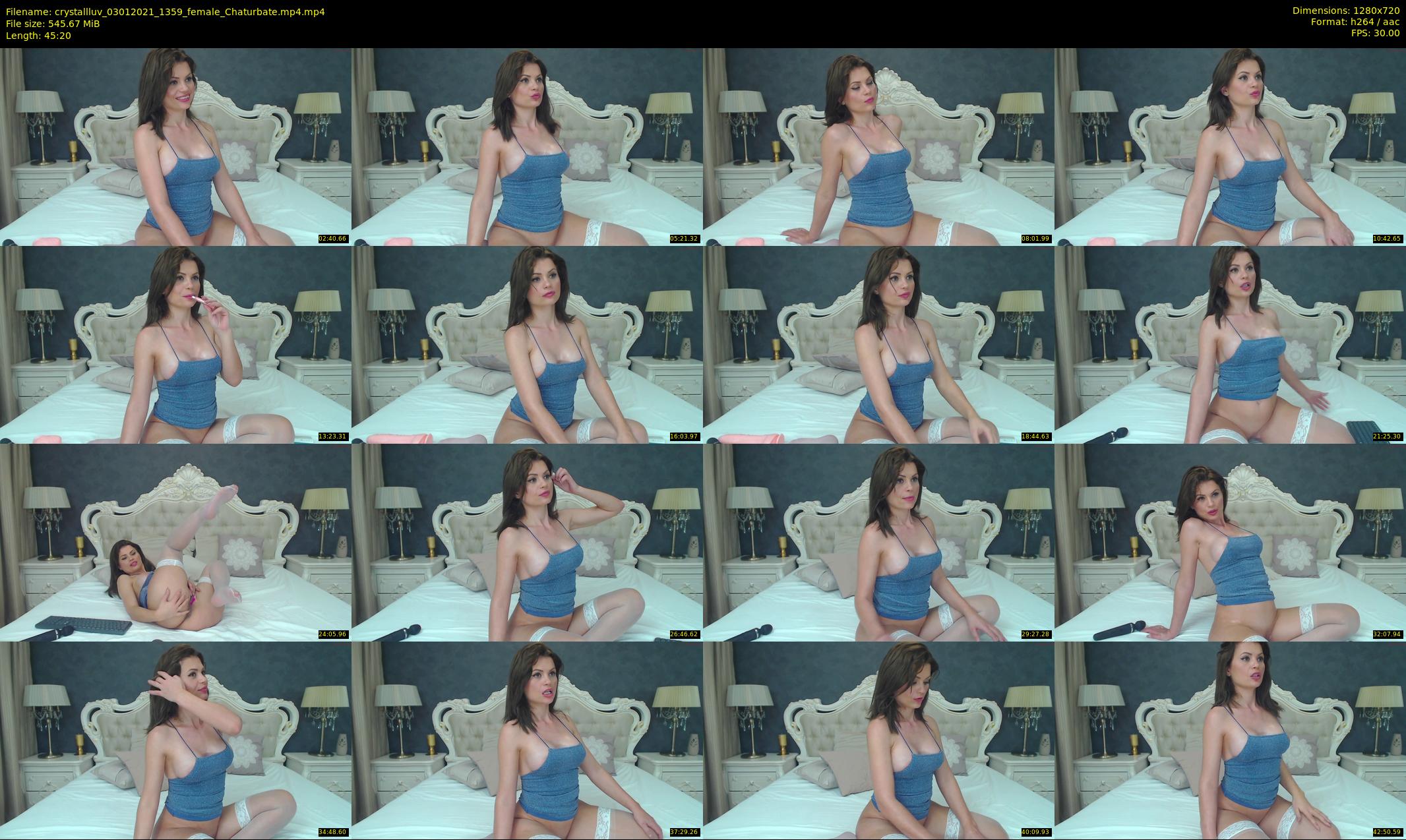 crystallluv — 46 minute Chaturbate female cam show recording, 720p, Jan 3, 2021