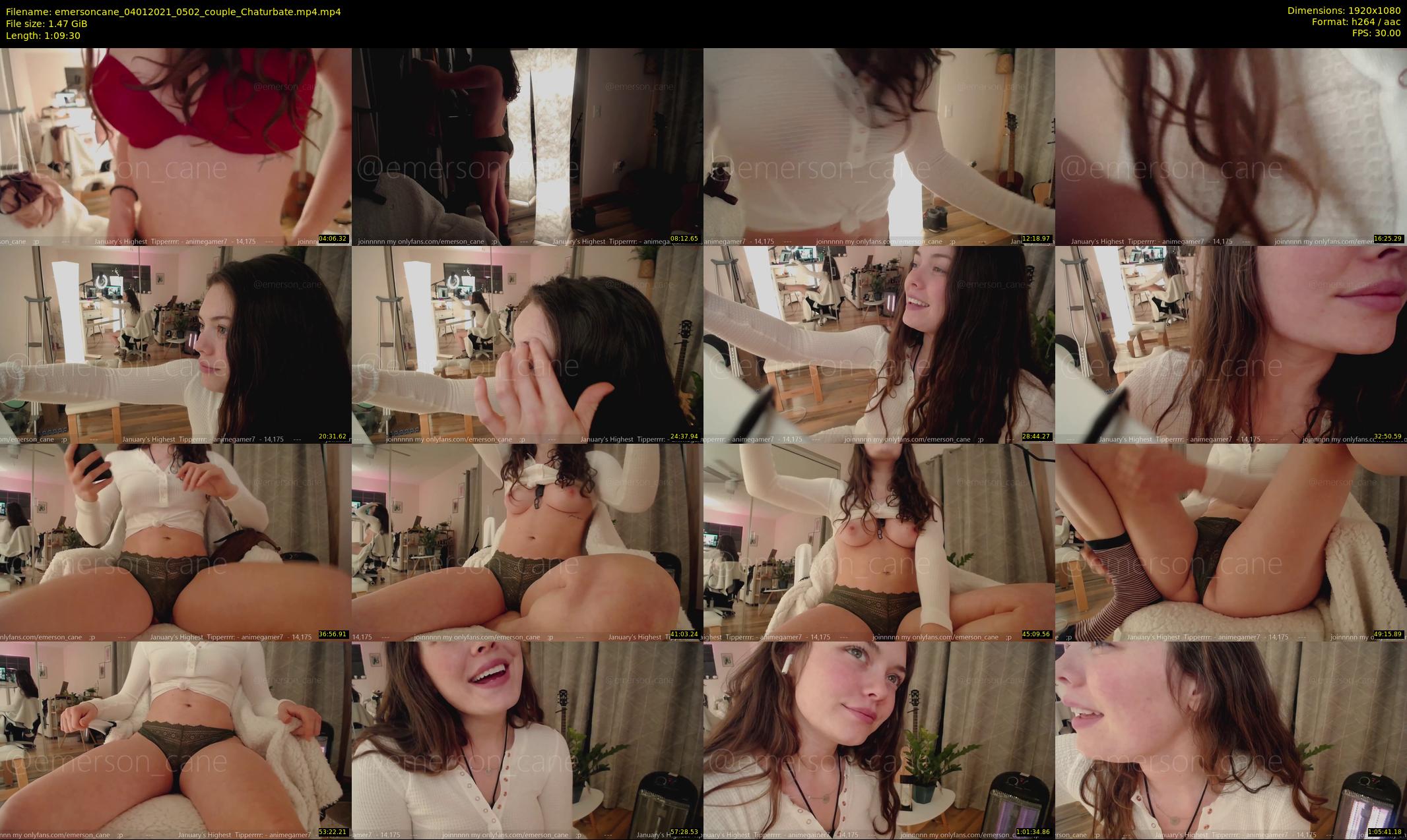 emersoncane — 70 minute Chaturbate female cam show recording, 1080p, Jan 4, 2021