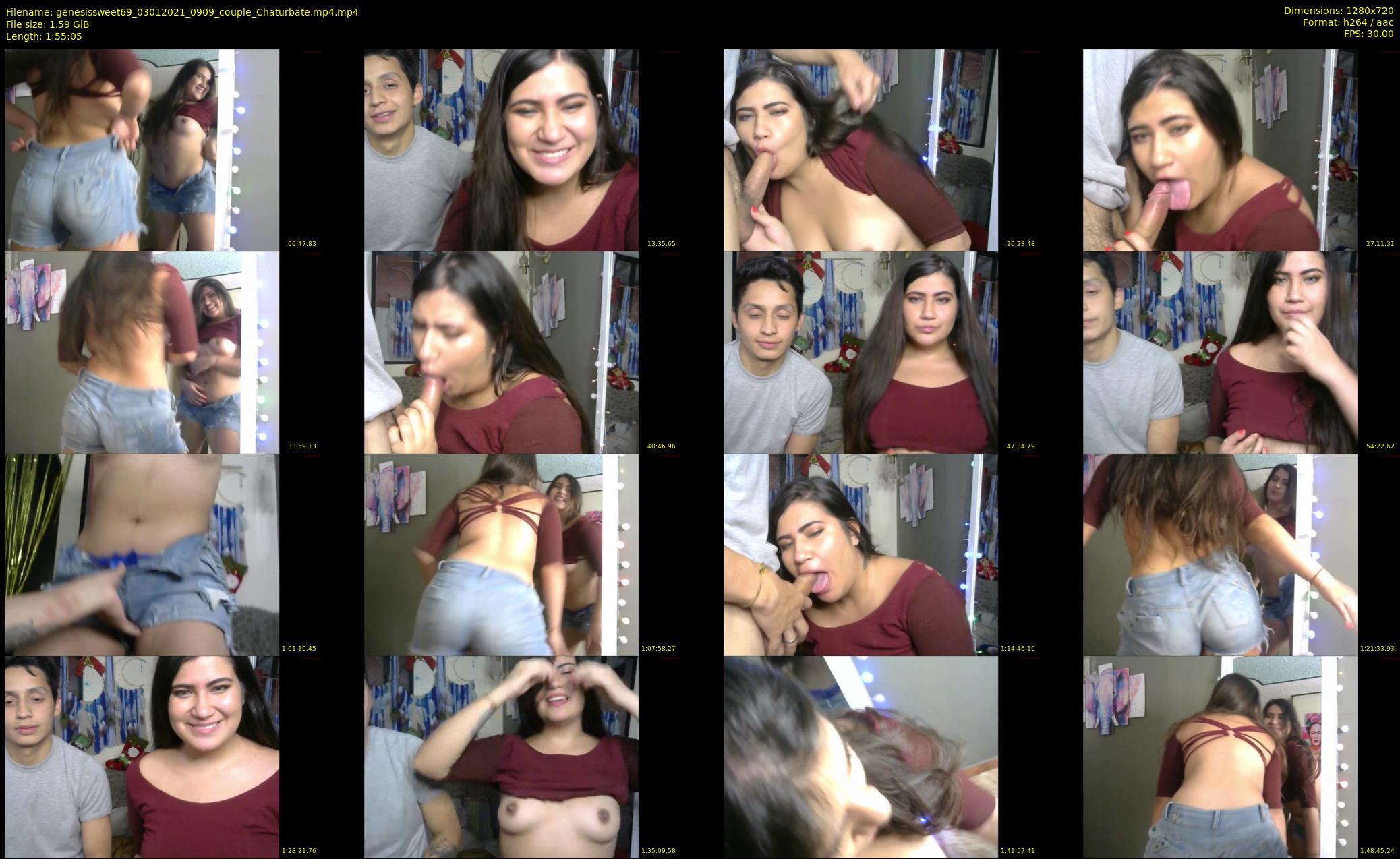 genesissweet69 — 116 minute Chaturbate couple cam show recording, 720p, Jan 3, 2021