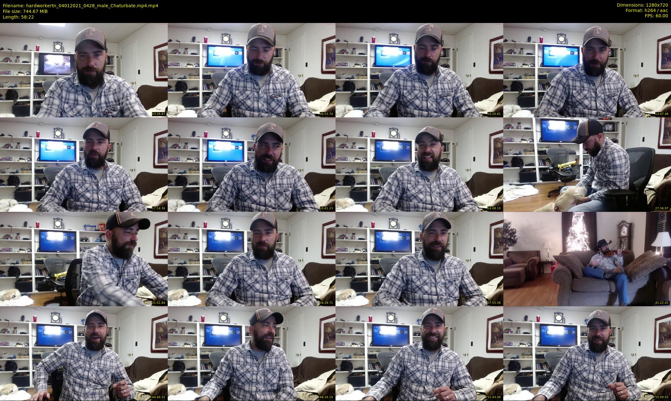 hardworkertn — 59 minute Chaturbate male cam show recording, 720p, Jan 4, 2021
