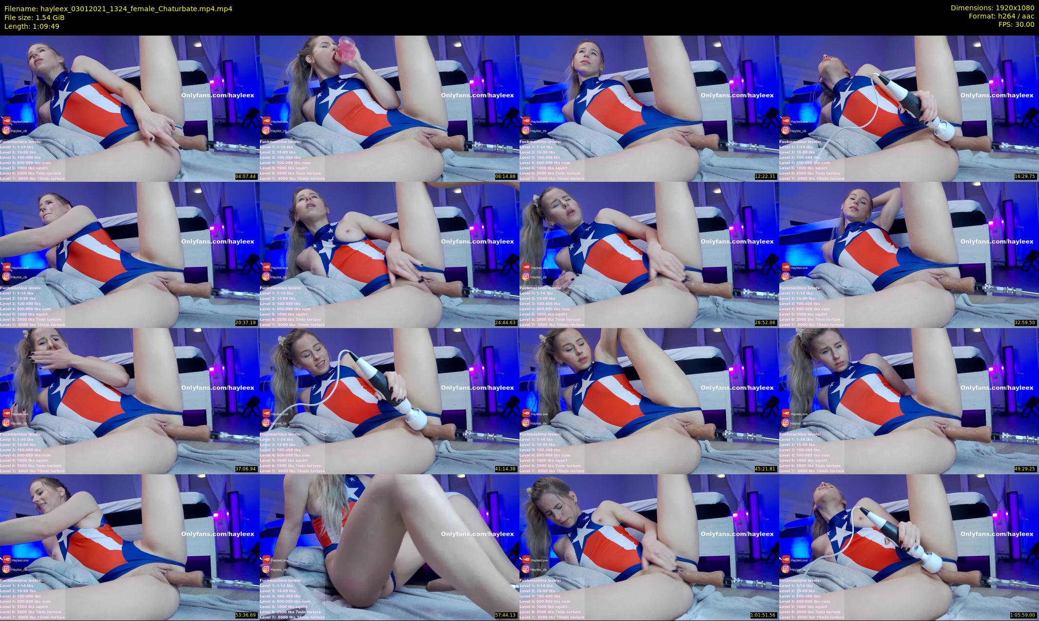 hayleex — 70 minute Chaturbate female cam show recording, 1080p, Jan 3, 2021