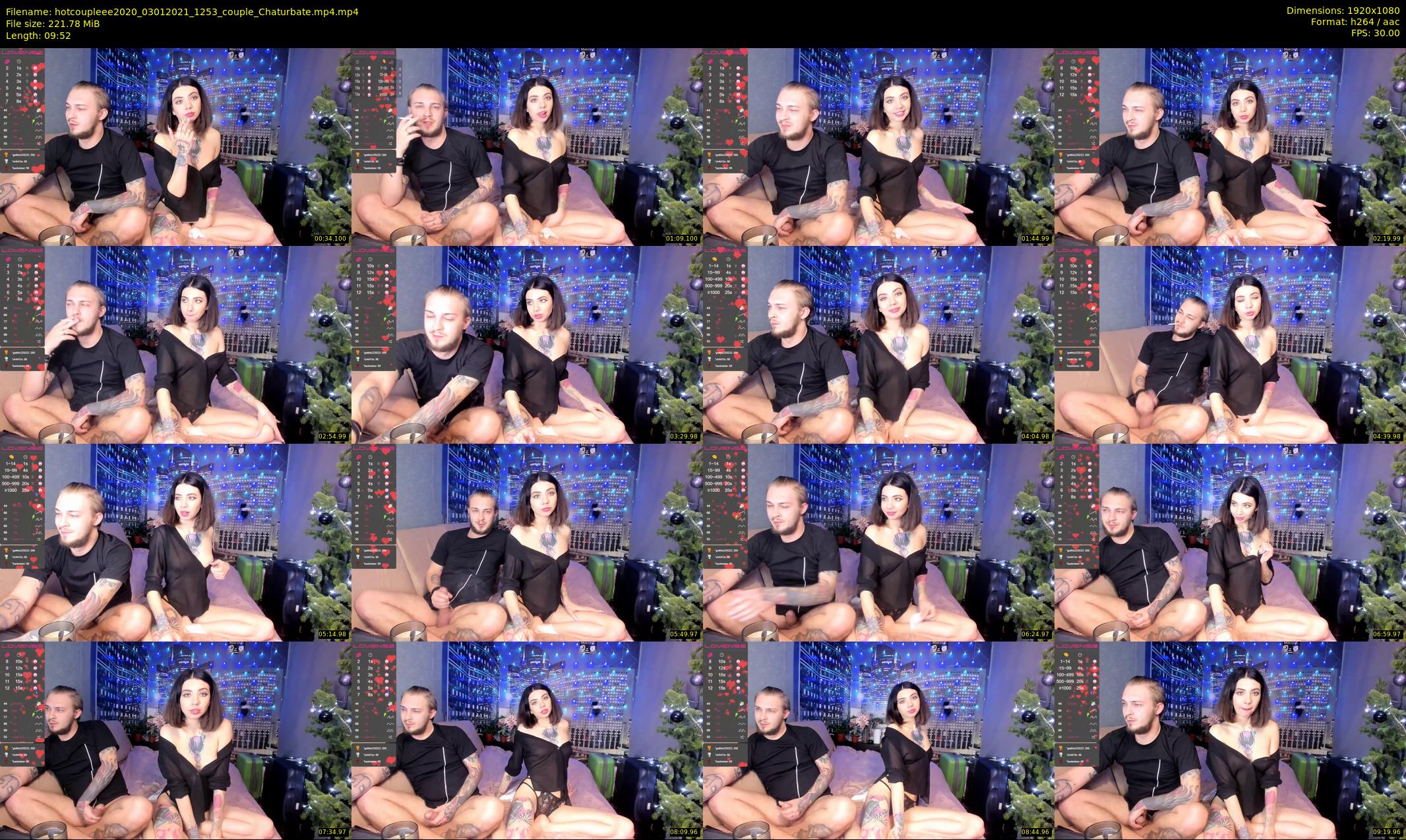 hotcoupleee2020 — 10 minute Chaturbate couple cam show recording, 1080p, Jan 3, 2021
