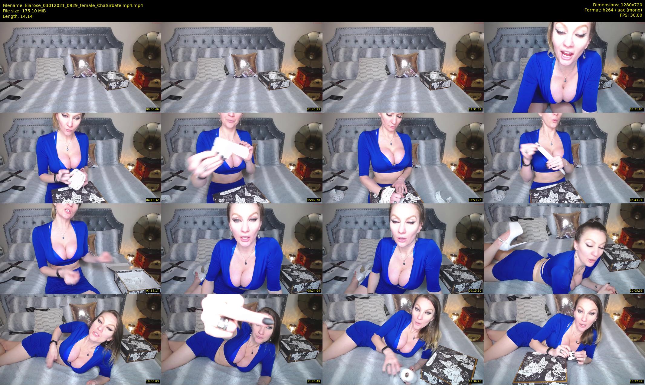 kiarose — 15 minute Chaturbate female cam show recording, 720p, Jan 3, 2021