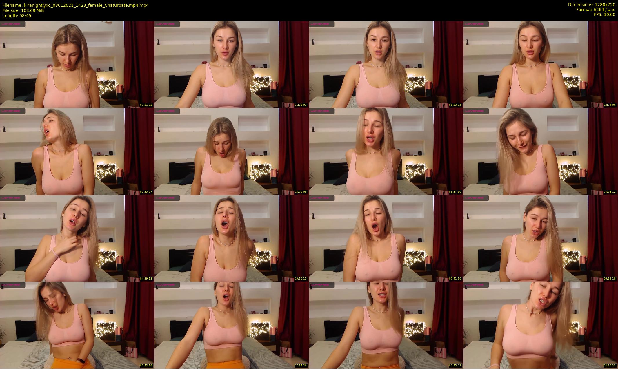 kiranightlyxo — 9 minute Chaturbate female cam show recording, 720p, Jan 3, 2021