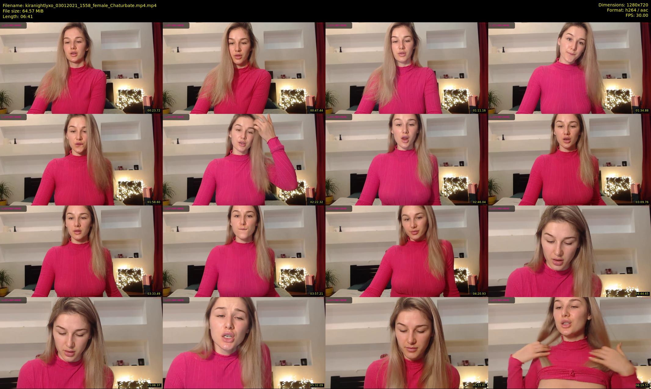 kiranightlyxo — 7 minute Chaturbate female cam show recording, 720p, Jan 3, 2021