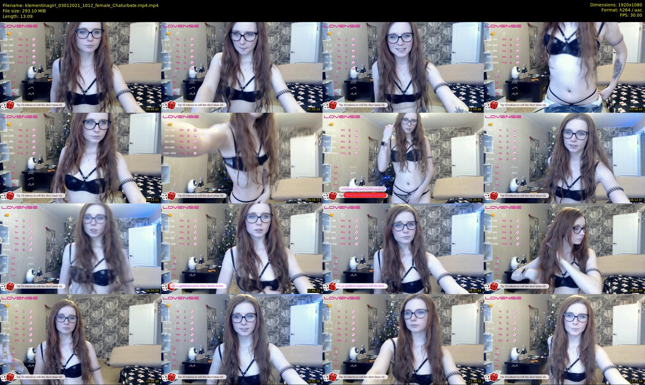 klementinagirl — 14 minute Chaturbate female cam show recording, 1080p, Jan 3, 2021