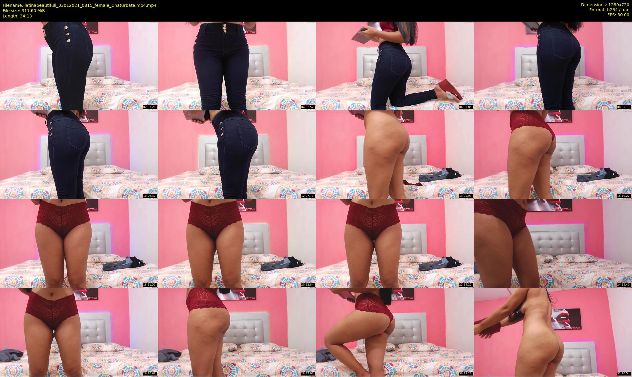 latinabeautifull — 35 minute Chaturbate female cam show recording, 720p, Jan 3, 2021